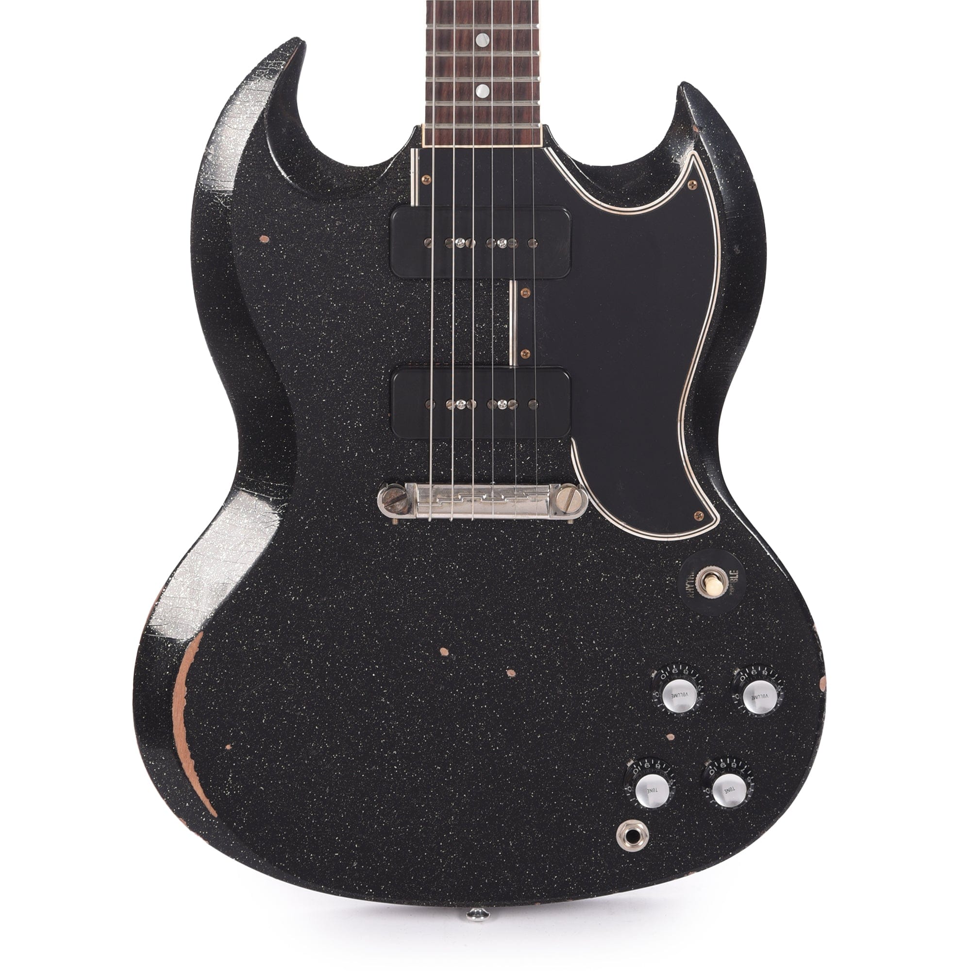 Gibson Custom Shop 1963 SG Special Reissue Antique Black Sparkle Murphy Lab Heavy Aged Electric Guitars / Solid Body