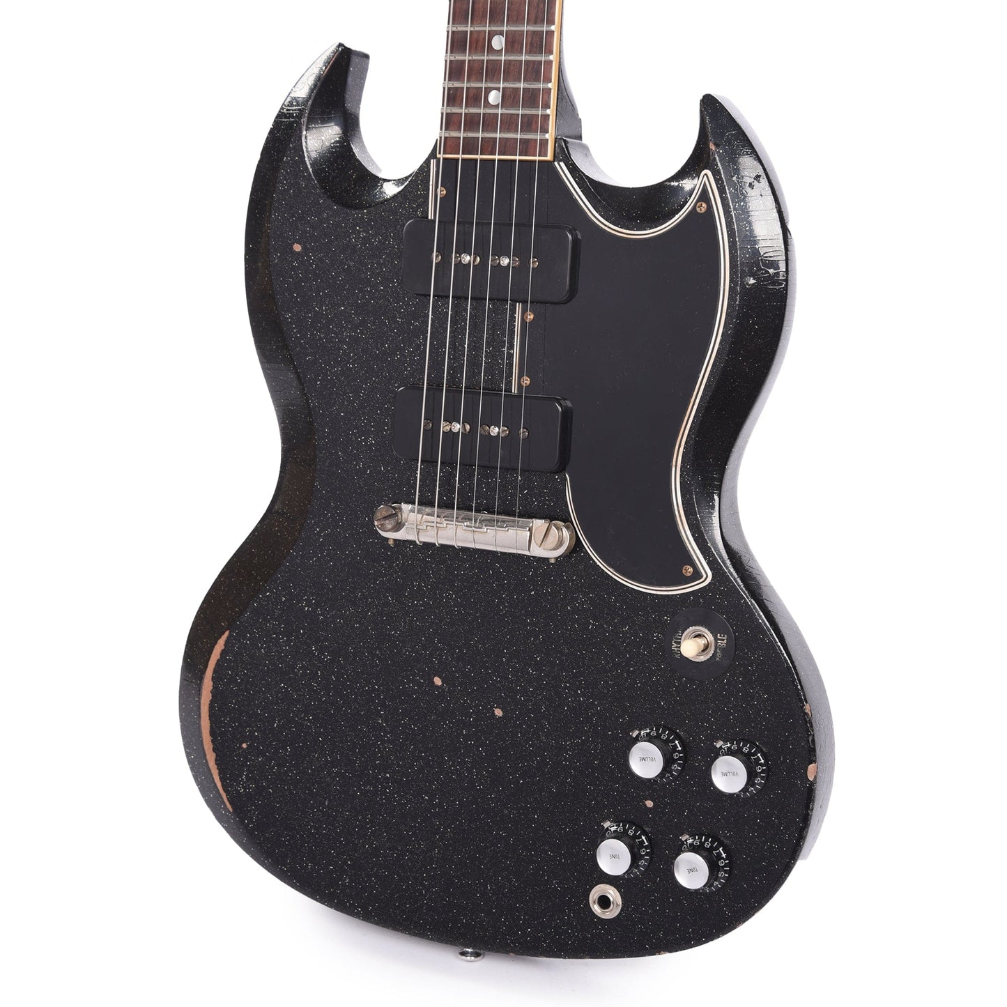 Gibson Custom Shop 1963 SG Special Reissue Antique Black Sparkle Murphy Lab Heavy Aged Electric Guitars / Solid Body