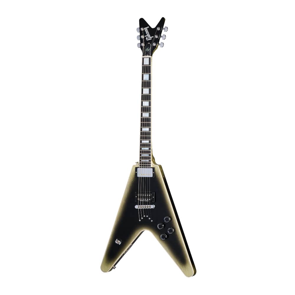 Gibson Custom Shop Adam Jones Flying V Custom Reverse Antique Silverburst Murphy Lab Aged Electric Guitars / Solid Body