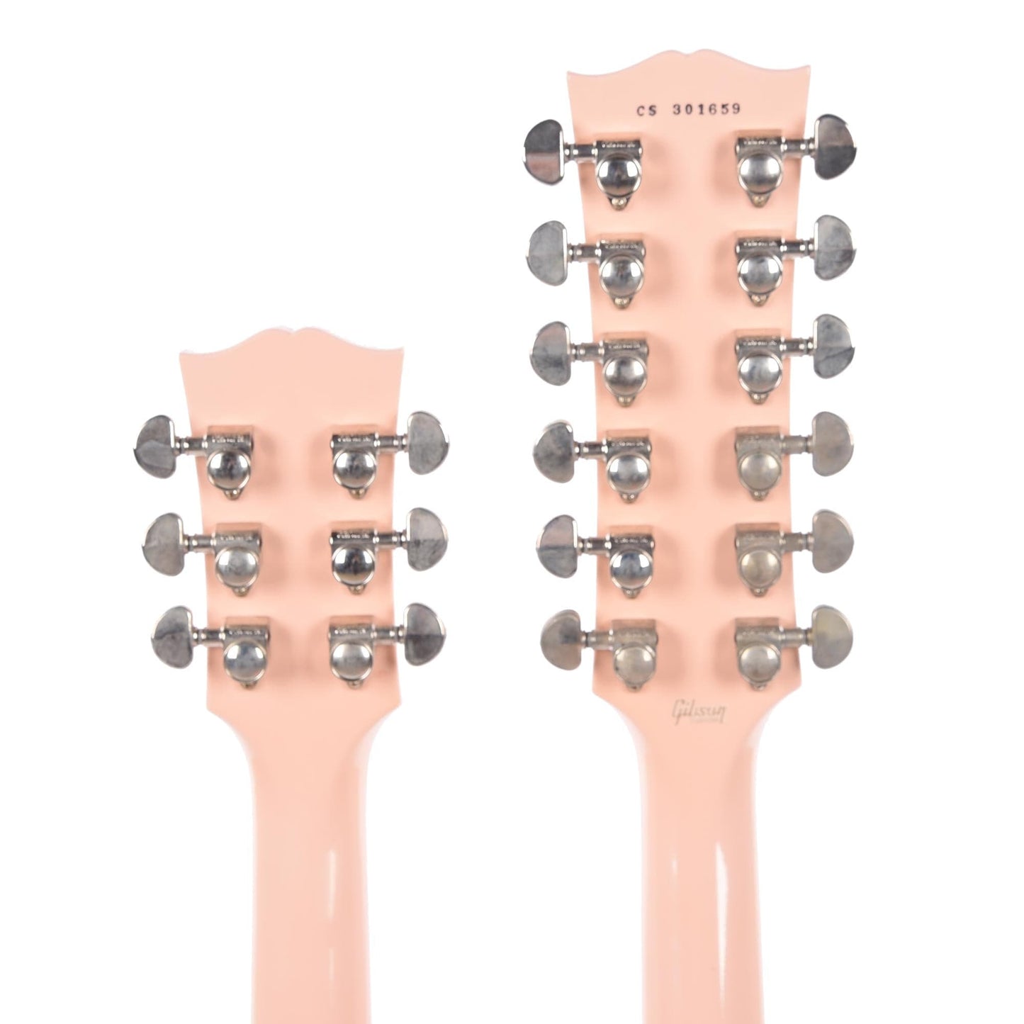 Gibson Custom Shop EDS-1275 Doubleneck "CME Spec" VOS Antique Shell Pink w/Grovers Electric Guitars / Solid Body