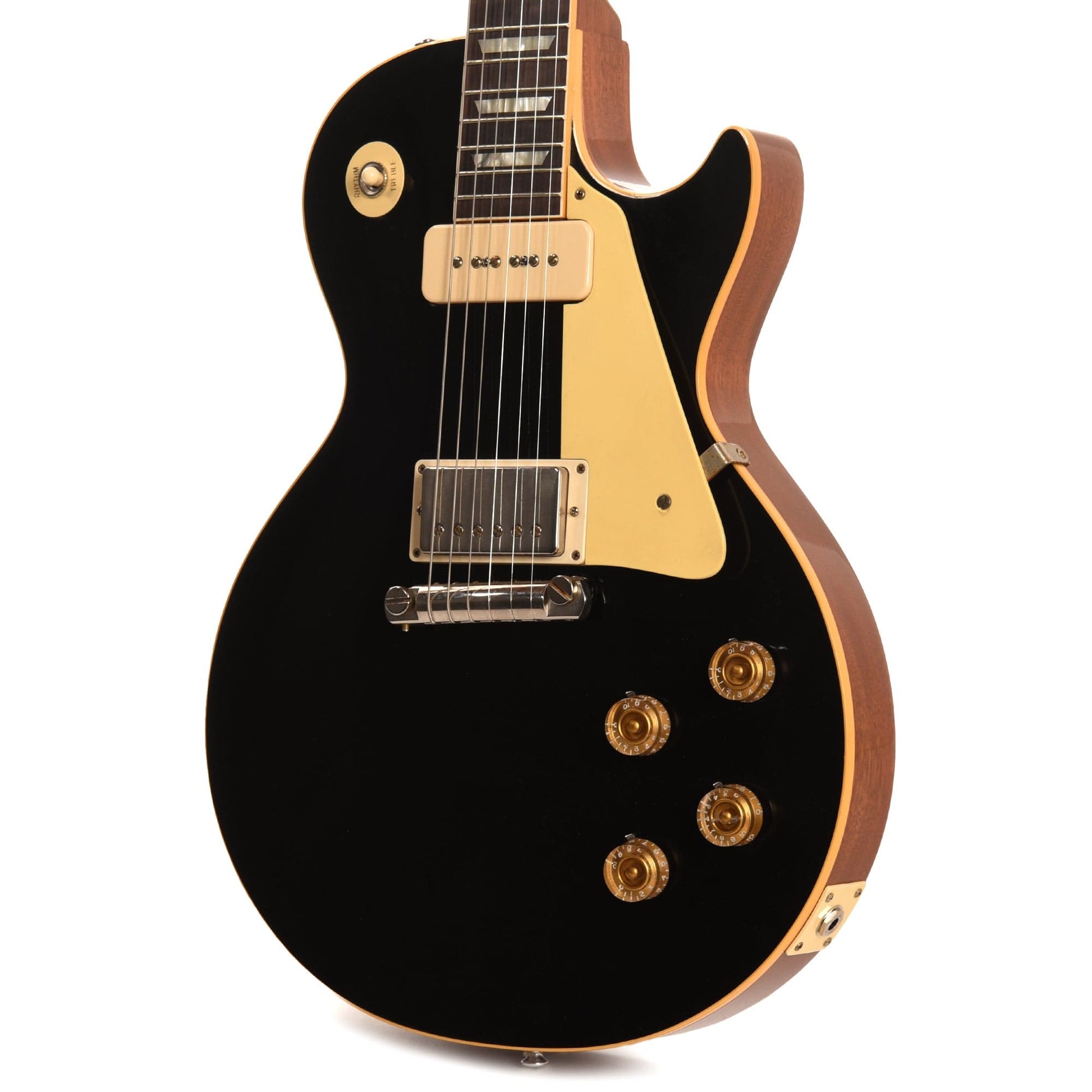 Gibson Custom Shop Murphy Lab 1954 Les Paul Standard "CME Spec" Antique Ebony Ultra Light Aged w/P90 Neck & Custom "S" Bucker Bridge Electric Guitars / Solid Body