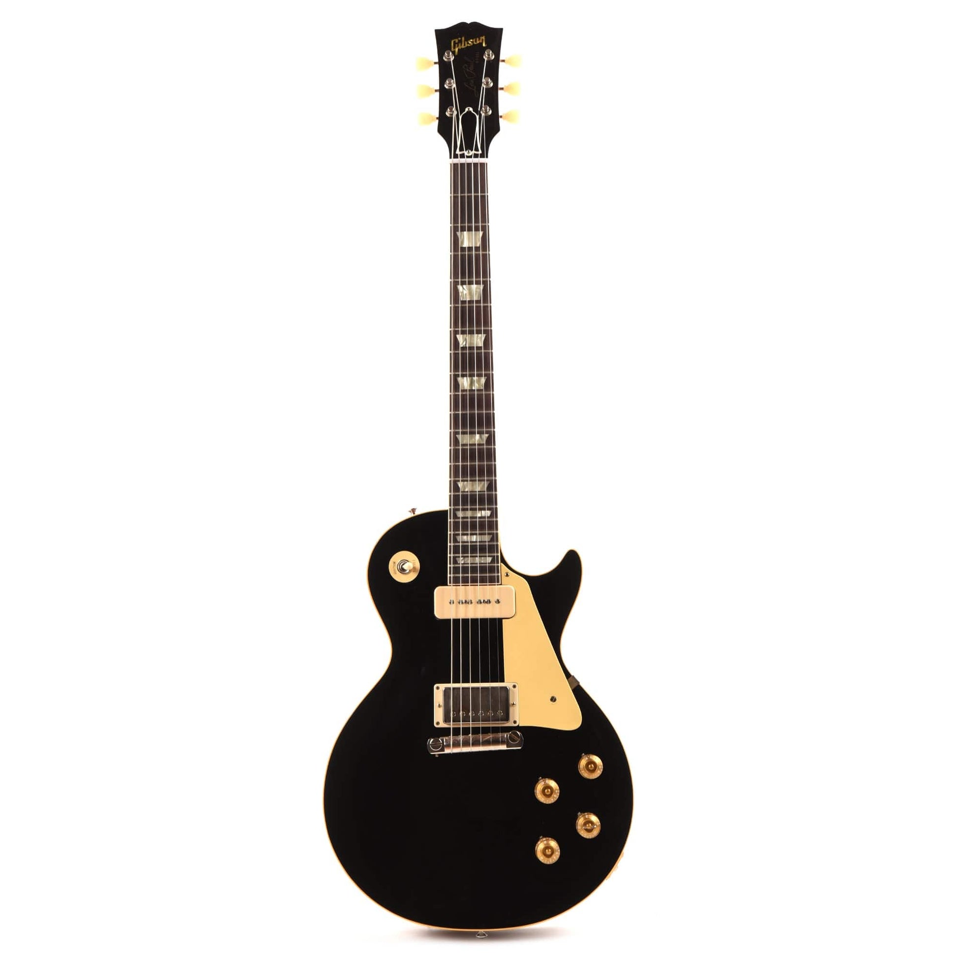 Gibson Custom Shop Murphy Lab 1954 Les Paul Standard "CME Spec" Antique Ebony Ultra Light Aged w/P90 Neck & Custom "S" Bucker Bridge Electric Guitars / Solid Body