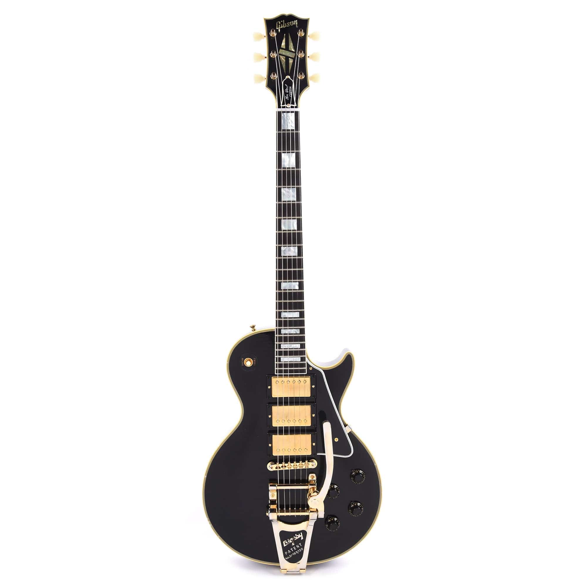 Gibson Custom Shop Murphy Lab 1957 Les Paul Custom Reissue 3-Pickup Ebony Light Aged w/Bigsby Electric Guitars / Solid Body