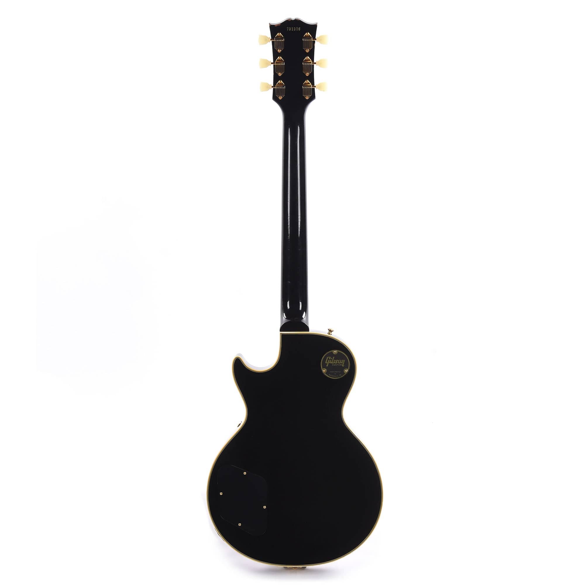 Gibson Custom Shop Murphy Lab 1957 Les Paul Custom Reissue 3-Pickup Ebony Light Aged w/Bigsby Electric Guitars / Solid Body