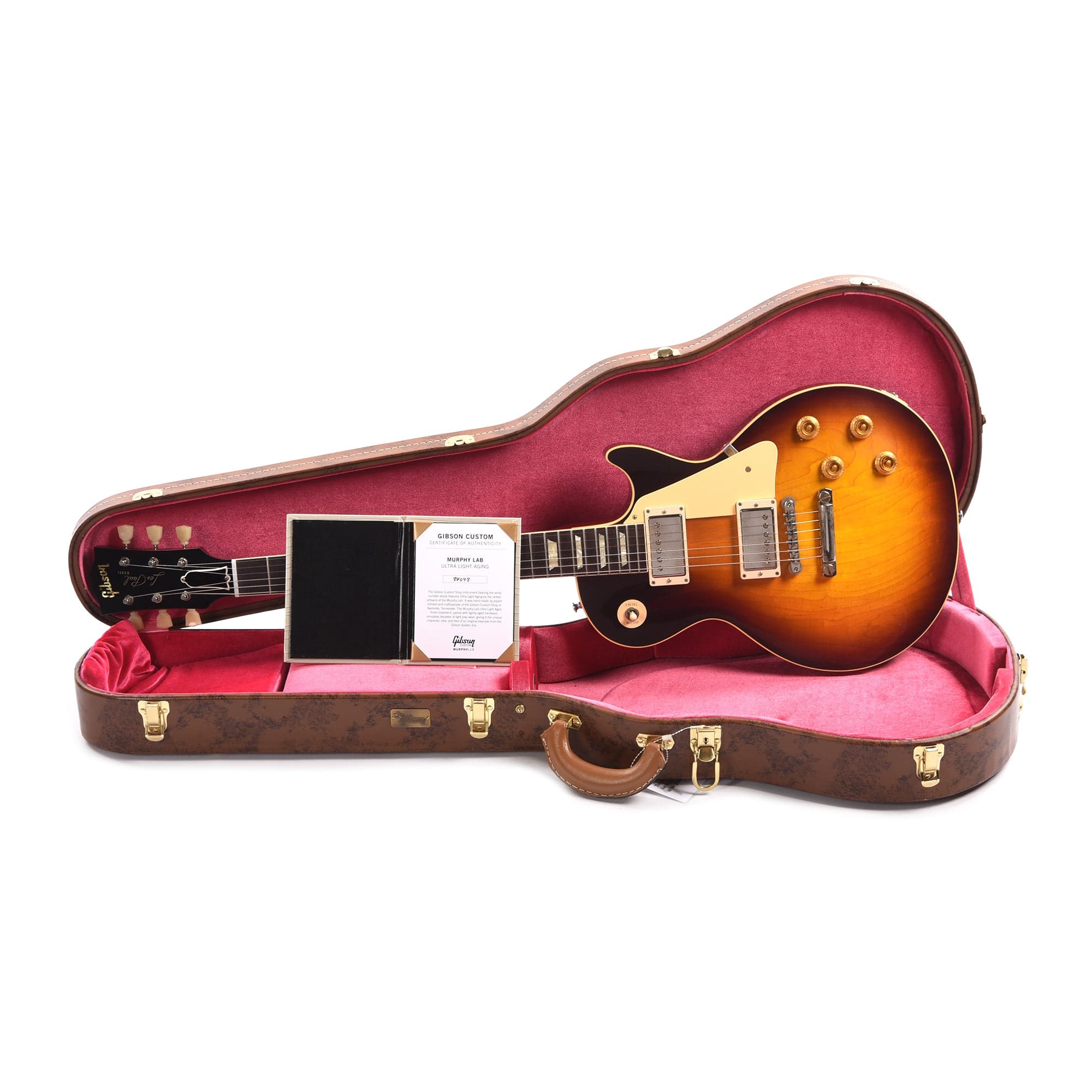 Gibson Custom Shop Murphy Lab 1958 Les Paul Standard Reissue Bourbon Burst Ultra Light Aged Electric Guitars / Solid Body