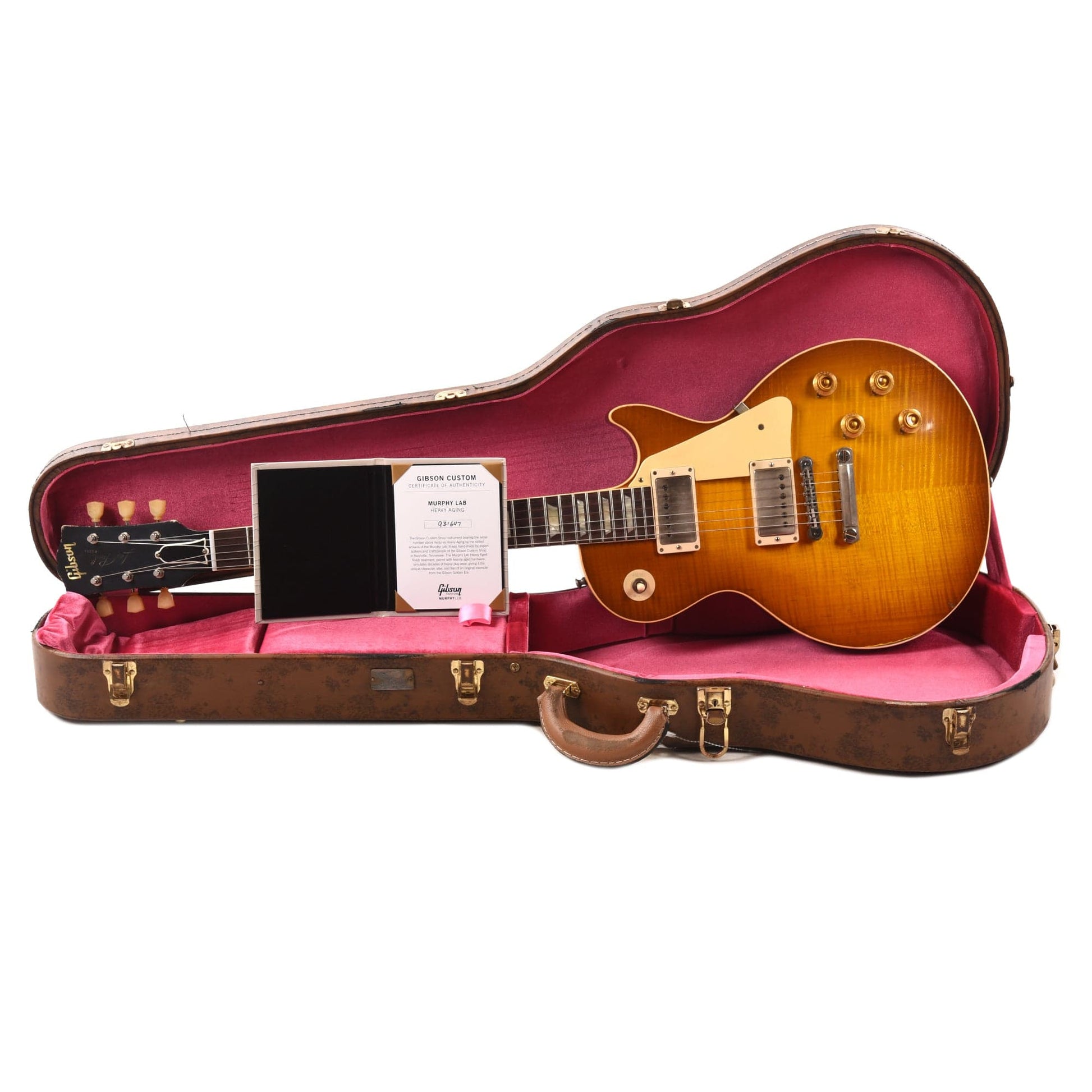 Gibson Custom Shop Murphy Lab 1959 Les Paul Standard Reissue Golden Poppy Burst Heavy Aged Electric Guitars / Solid Body