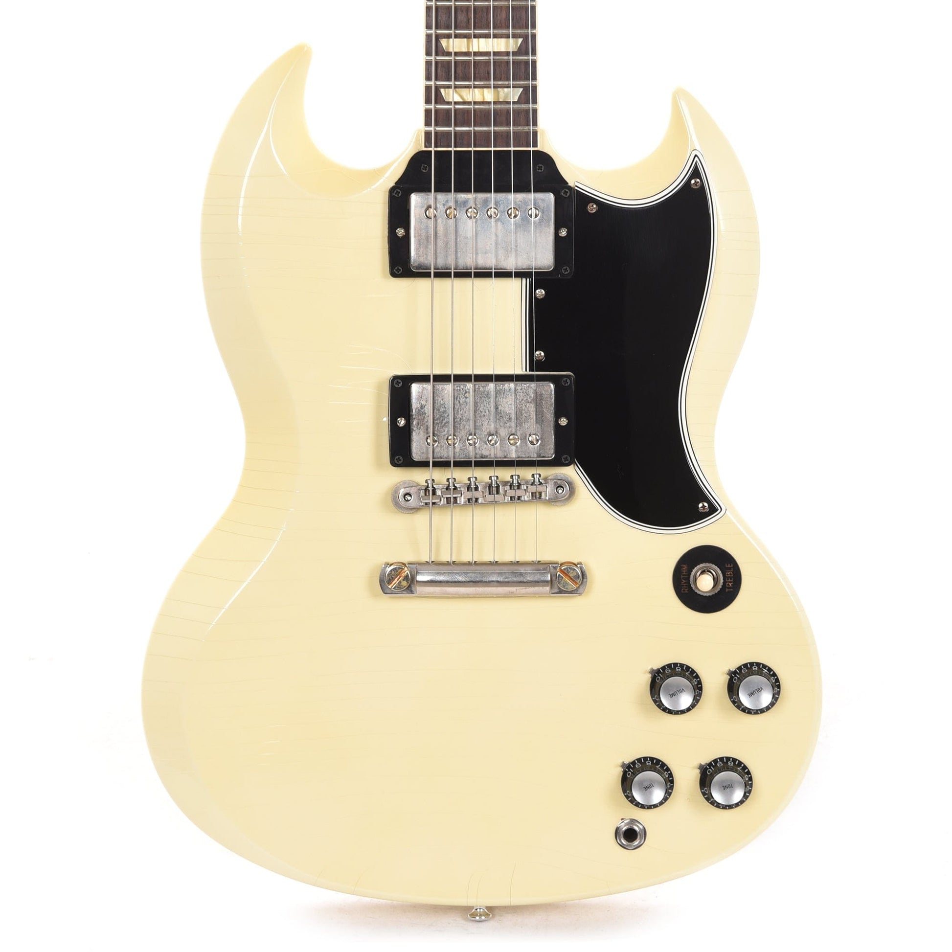 Gibson Custom Shop Murphy Lab 1961 Les Paul SG Standard "CME Spec" Ultra Light Aged Antique Polaris White w/Stop Bar & Grovers Electric Guitars / Solid Body