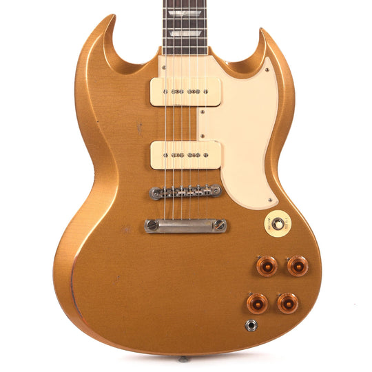 Gibson Custom Shop Murphy Lab 1961 Les Paul SG Standard Heavy Aged Antique Double Gold w/P90s & Single-Ring Klusons Electric Guitars / Solid Body