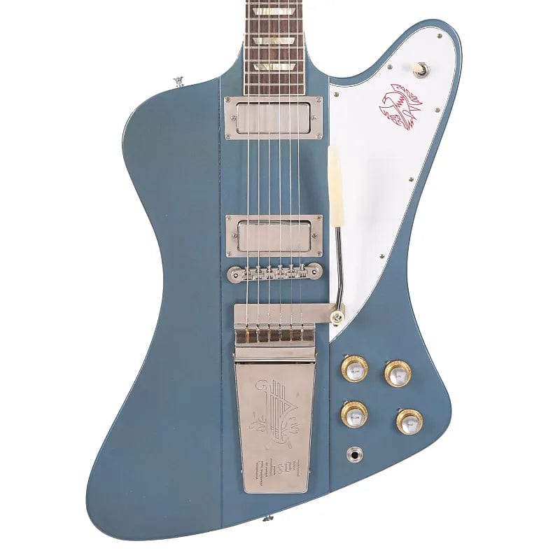 Gibson Custom Shop Murphy Lab 1963 Firebird V Pelham Blue Ultra Light Aged w/Maestro Vibrola Electric Guitars / Solid Body