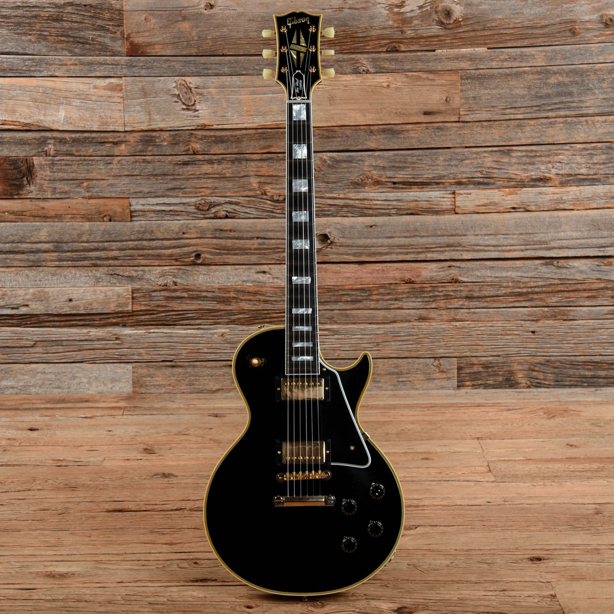 Gibson Custom Shop Murphy Lab 57 Les Paul Custom Ultra Light Aged Ebony 2021 Electric Guitars / Solid Body