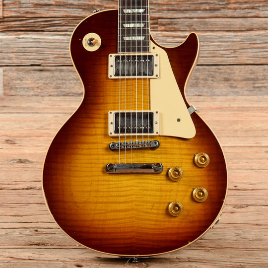 Gibson Custom Shop Murphy Lab '59 Les Paul Standard Reissue Light Aged Royal Tea Burst Electric Guitars / Solid Body