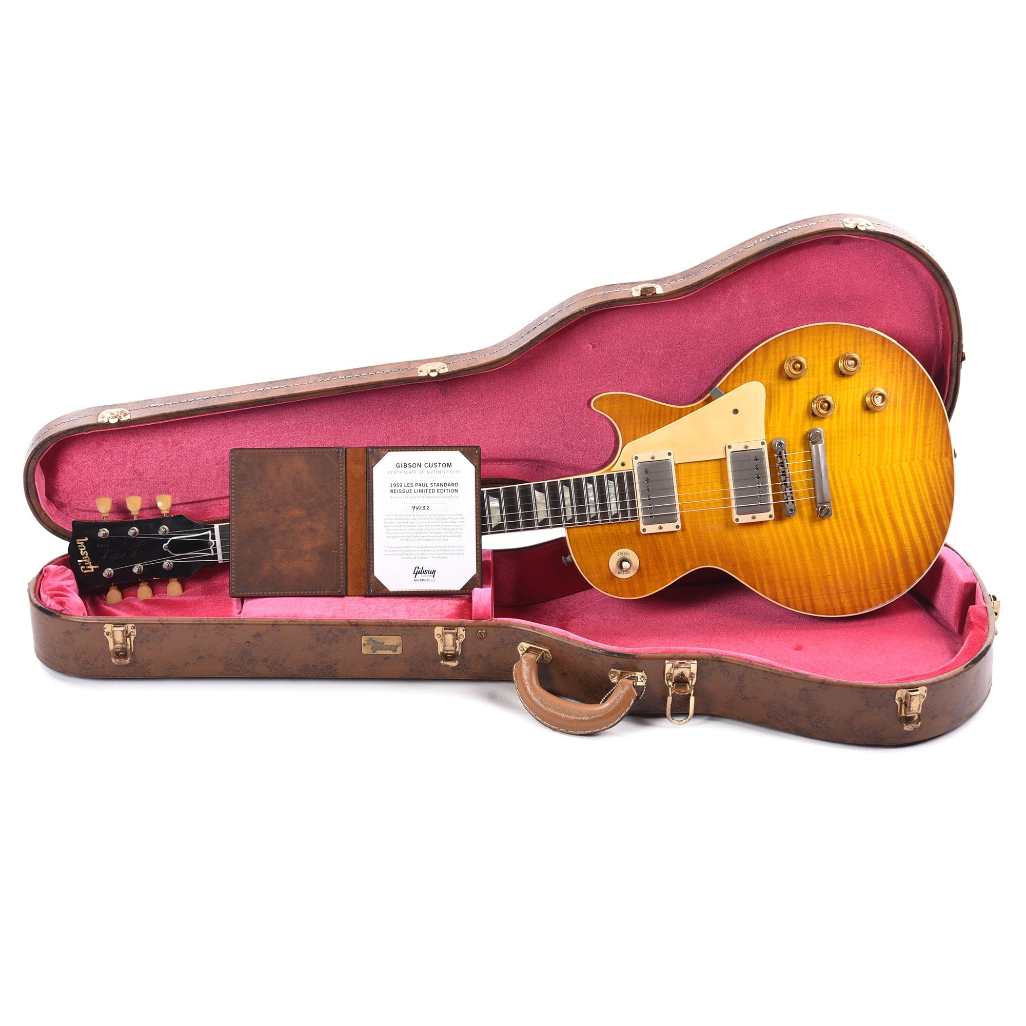 Gibson Custom Shop Murphy Lab Brazilian Rosewood Limited Edition 1959 Les Paul Standard Aged Tom’s Lemon Electric Guitars / Solid Body