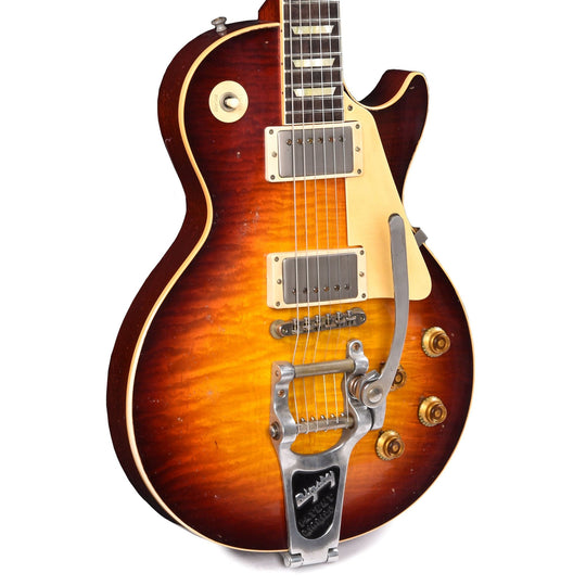 Gibson Custom Shop Murphy Lab Brazilian Rosewood Limited Edition 1959 Les Paul Standard Aged Tom's Tri-Burst w/Bigsby Electric Guitars / Solid Body