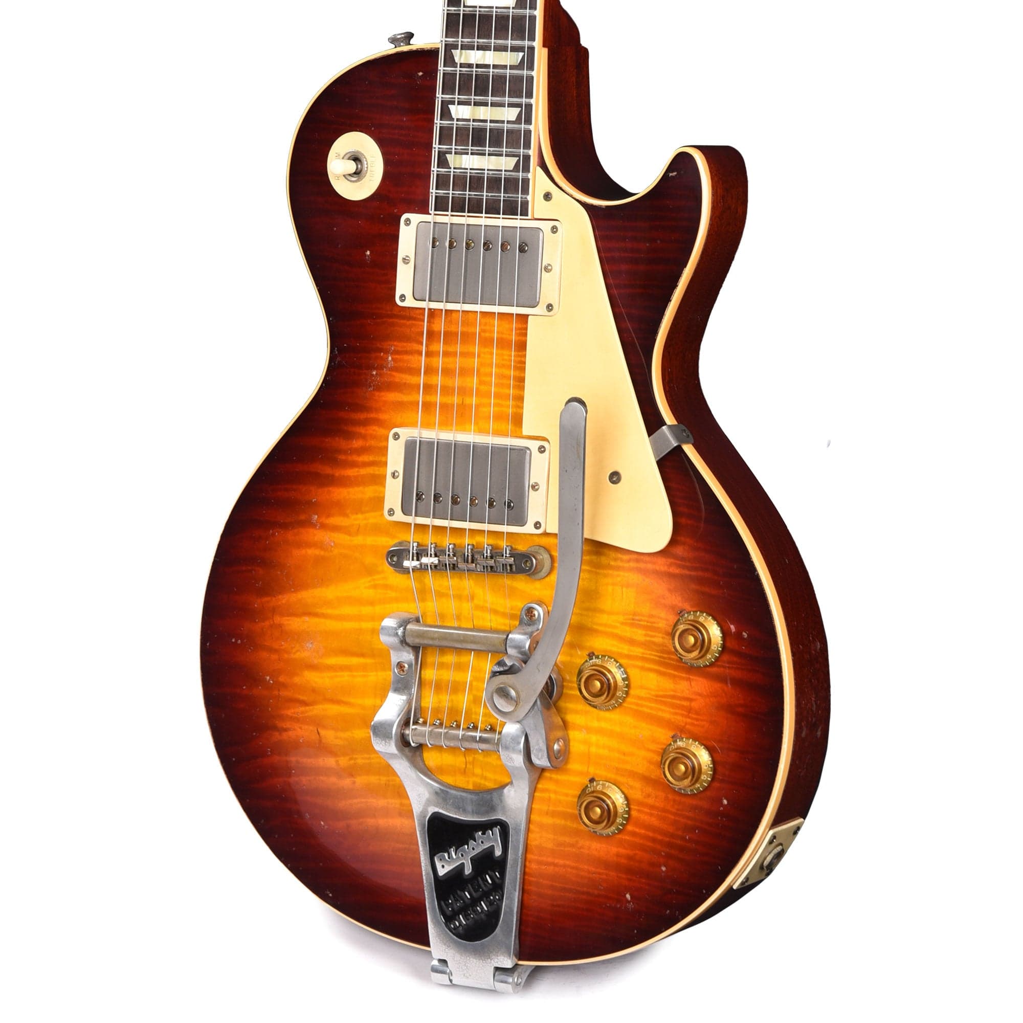 Gibson Custom Shop Murphy Lab Brazilian Rosewood Limited Edition 1959 Les Paul Standard Aged Tom's Tri-Burst w/Bigsby Electric Guitars / Solid Body