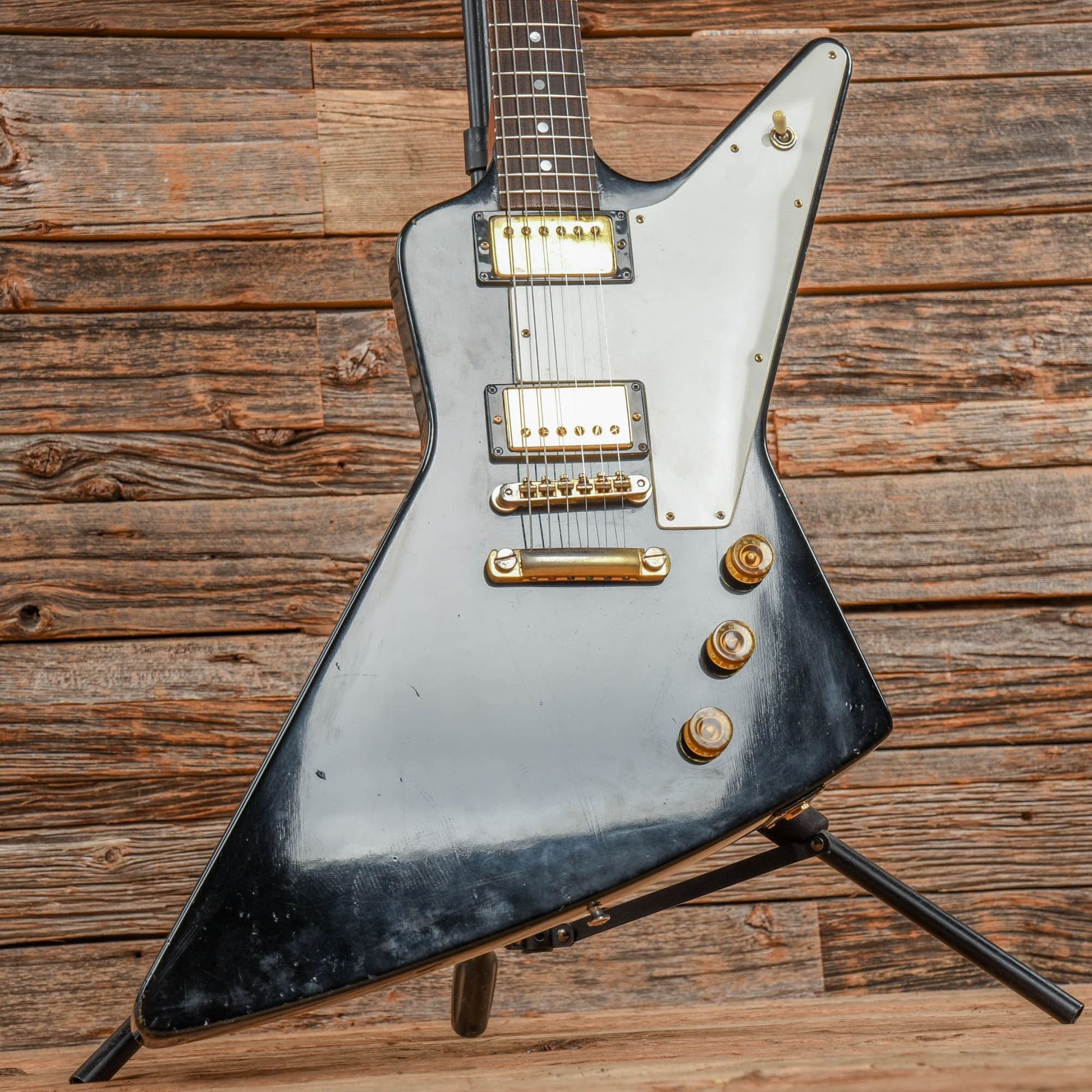 Gibson Explorer Black 1976 Electric Guitars / Solid Body