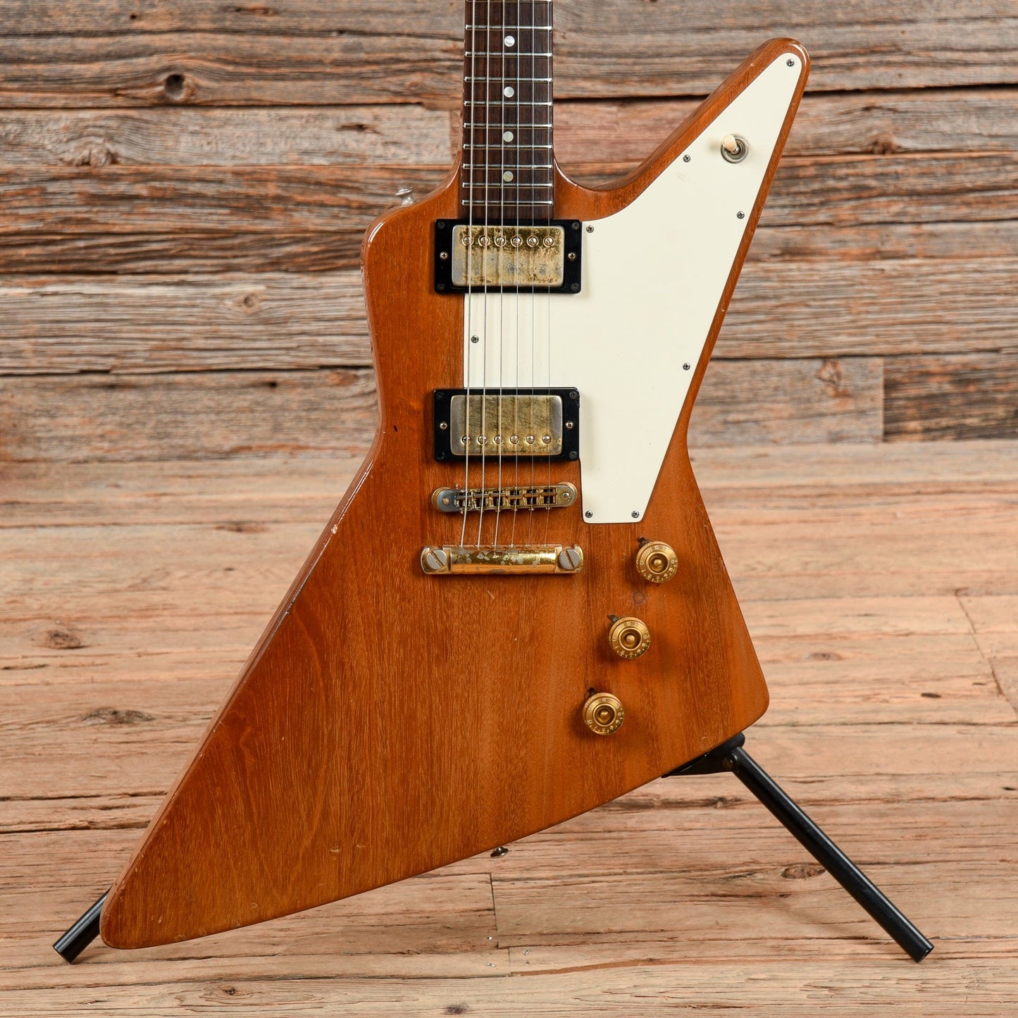 Gibson Explorer Natural 1976 Electric Guitars / Solid Body