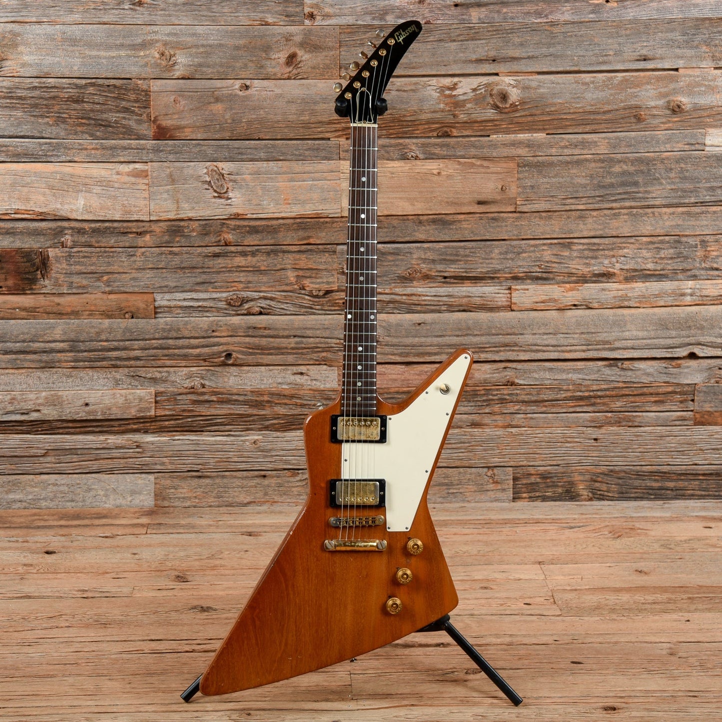 Gibson Explorer Natural 1976 Electric Guitars / Solid Body