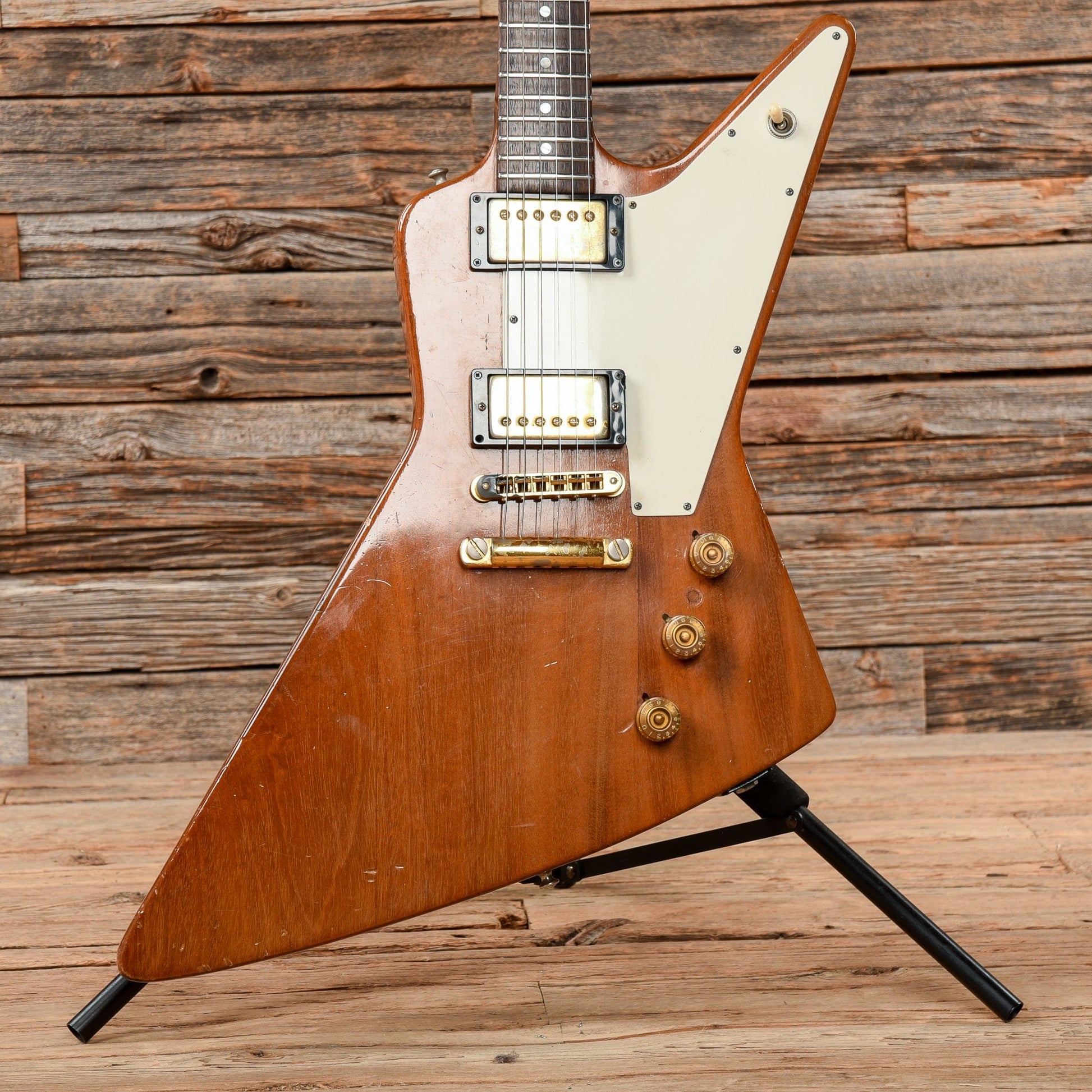 Gibson Explorer Natural 1976 Electric Guitars / Solid Body