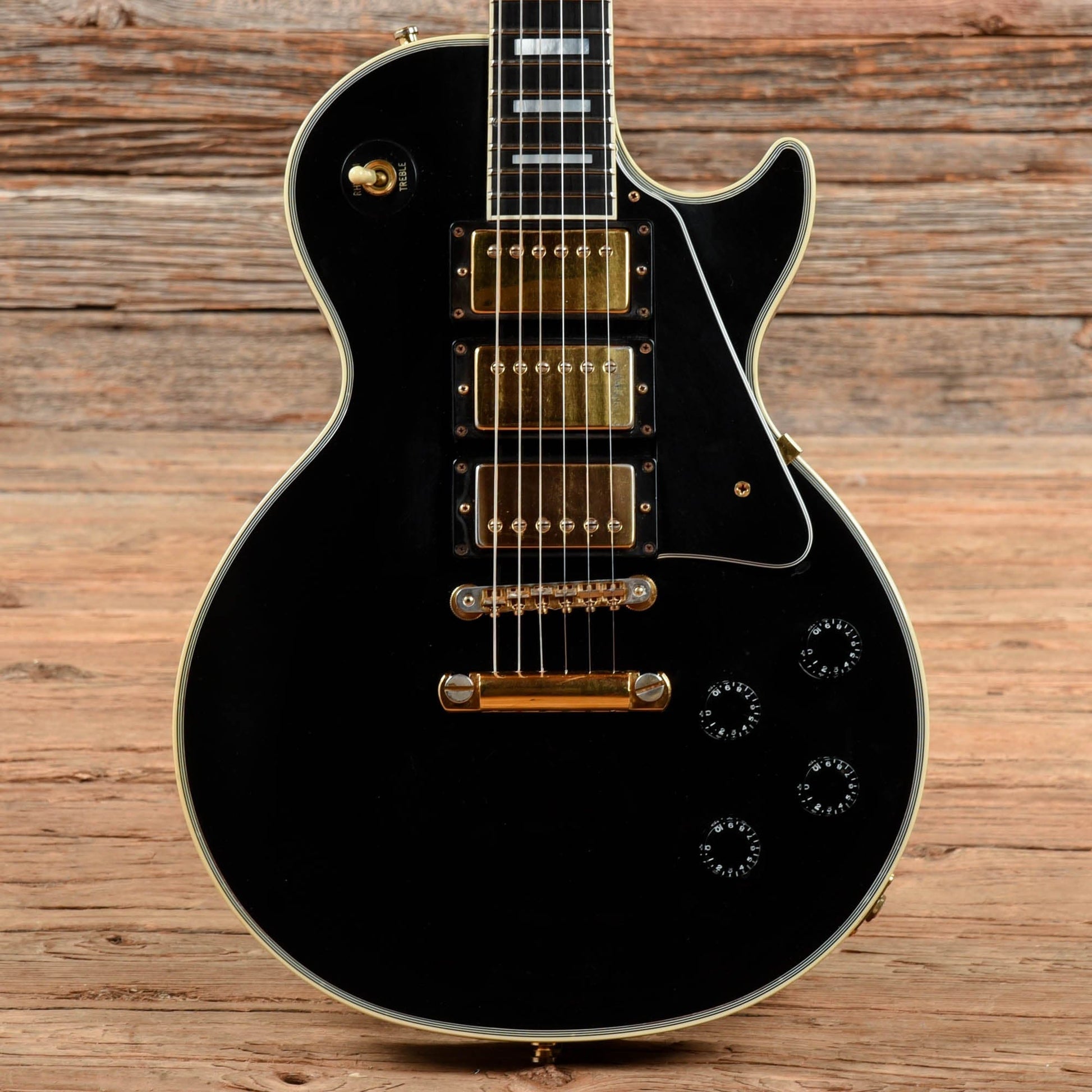 Gibson Les Paul Custom Ebony 1990 Electric Guitars / Solid Body