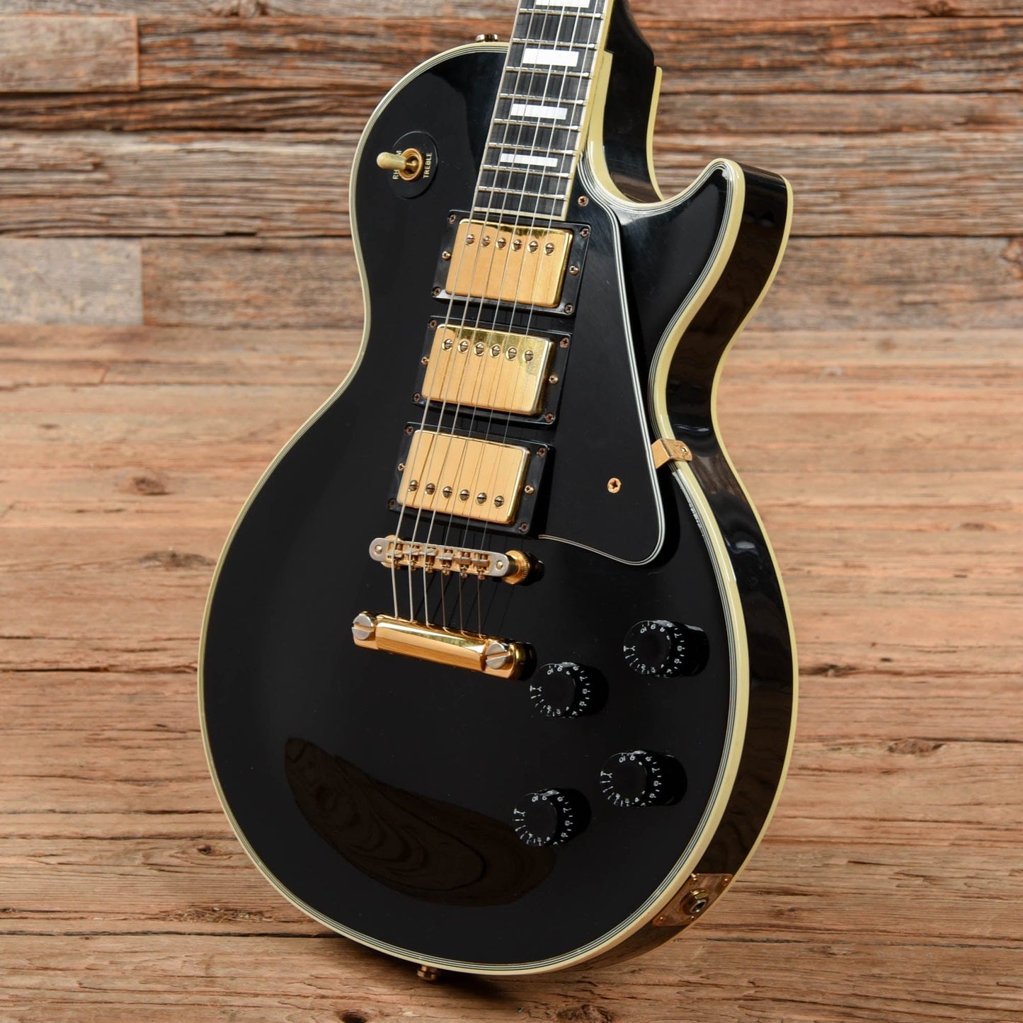 Gibson Les Paul Custom Ebony 1990 Electric Guitars / Solid Body