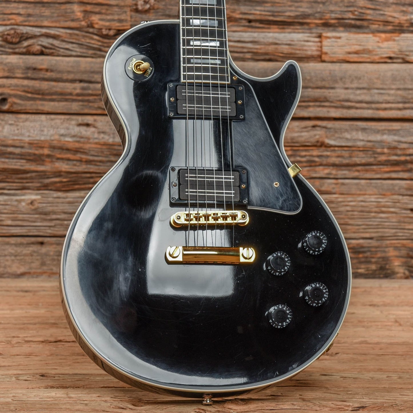 Gibson Les Paul Custom Ebony 2010 Electric Guitars / Solid Body