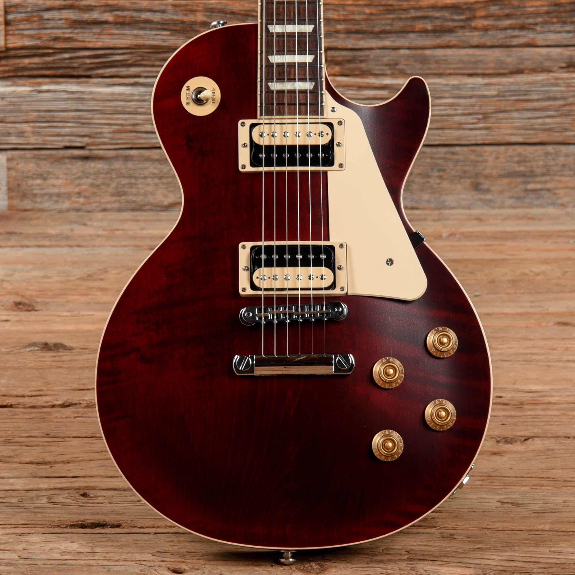 Gibson Les Paul Trad Pro V Satin Wine Red 2021 – Chicago Music