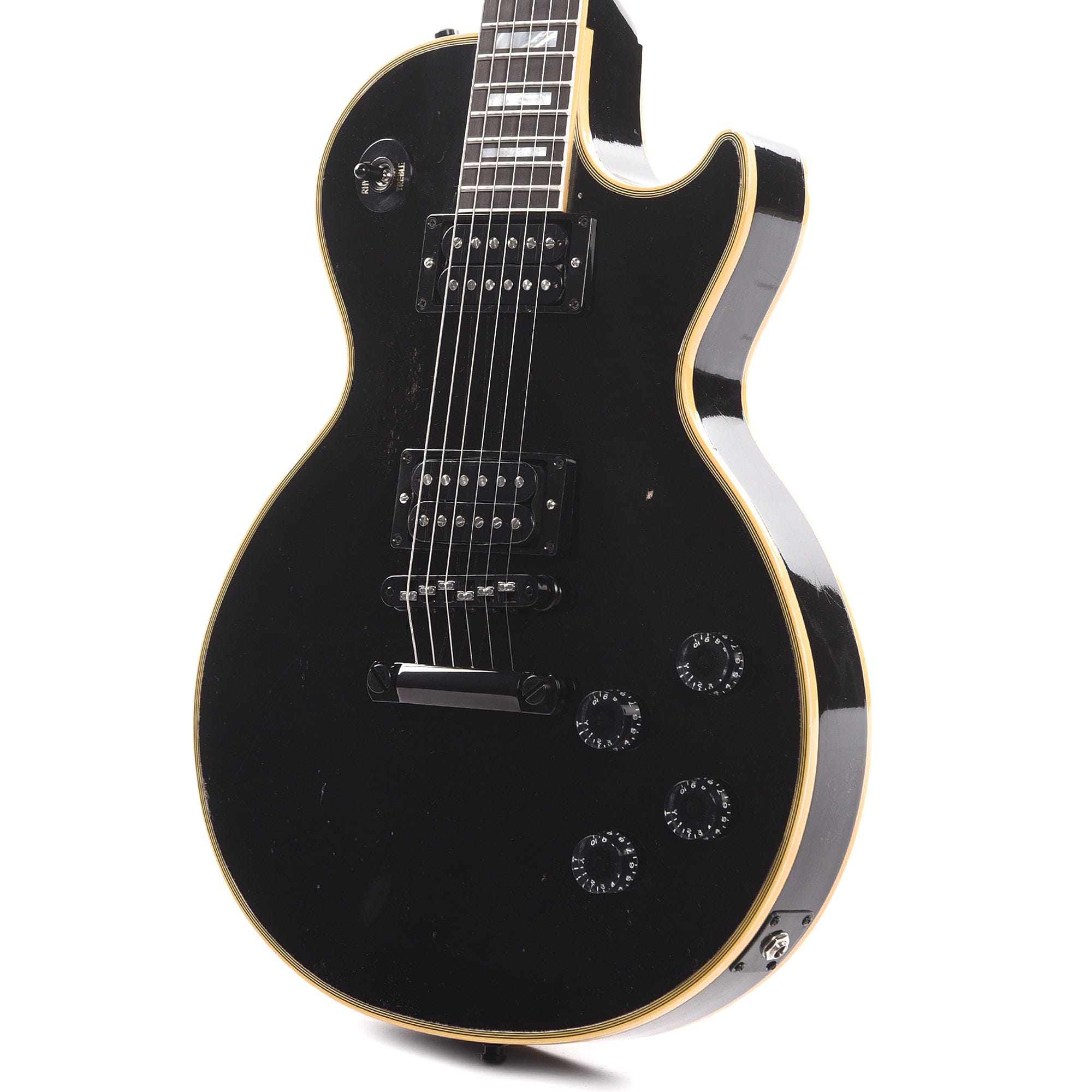 Gibson Limited Custom Shop Artist Kirk Hammett 1989 Les Paul Custom Ebony Murphy Lab Aged Electric Guitars / Solid Body