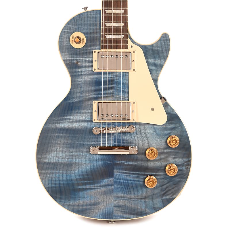 Gibson Original Les Paul Standard '50s Figured Top Ocean Blue Electric Guitars / Solid Body