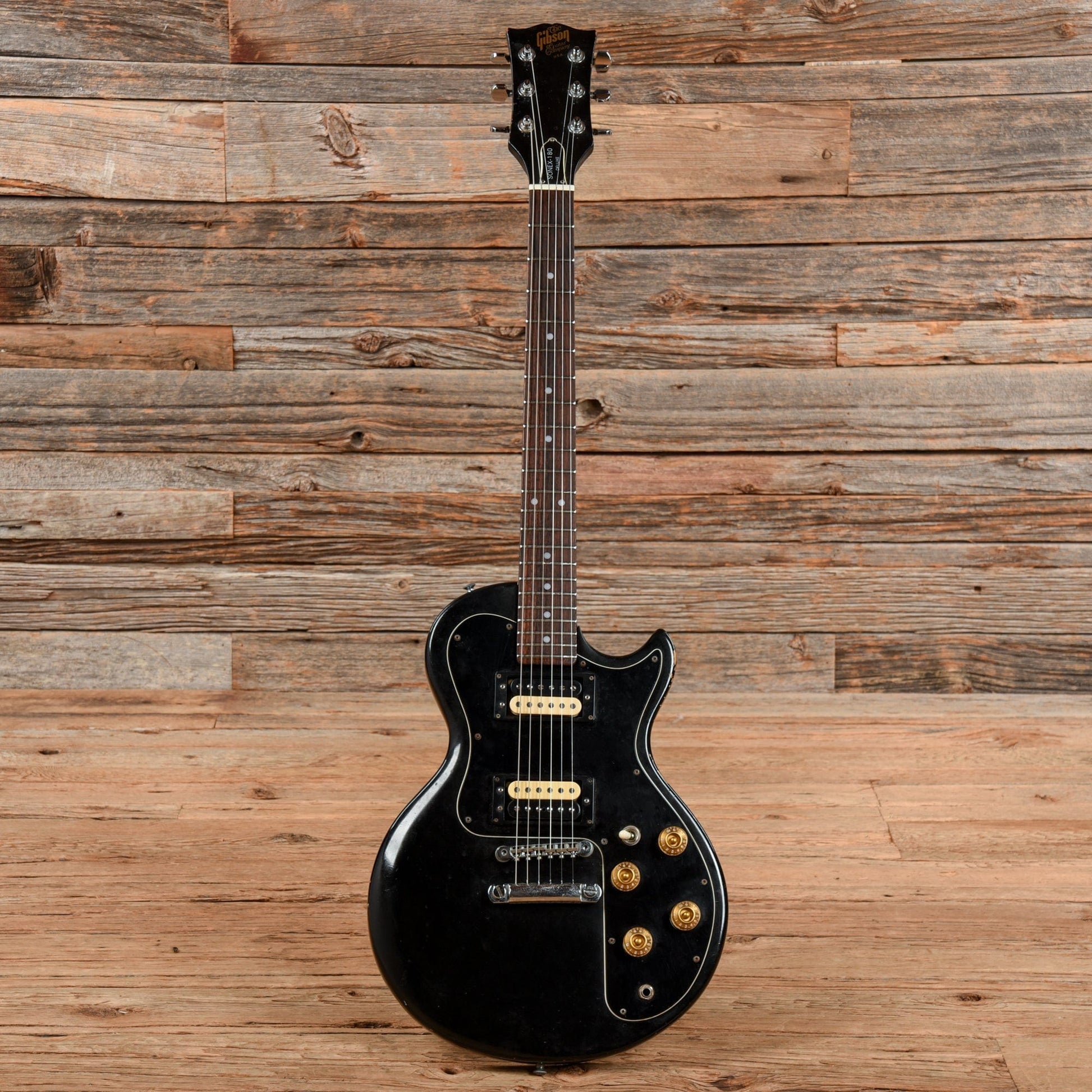 Gibson Sonex 180 Deluxe Black 1981 Electric Guitars / Solid Body