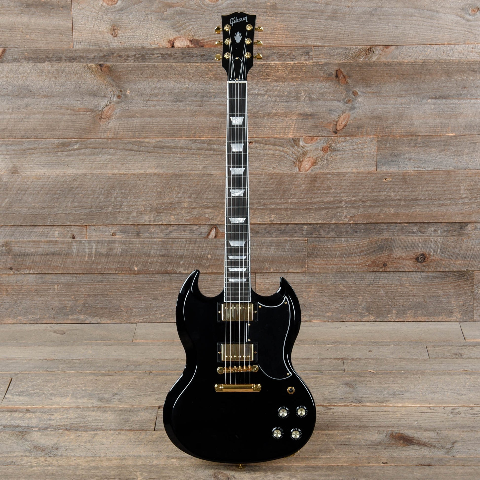 Gibson USA SG Modern Ebony w/Gold Hardware Electric Guitars / Solid Body