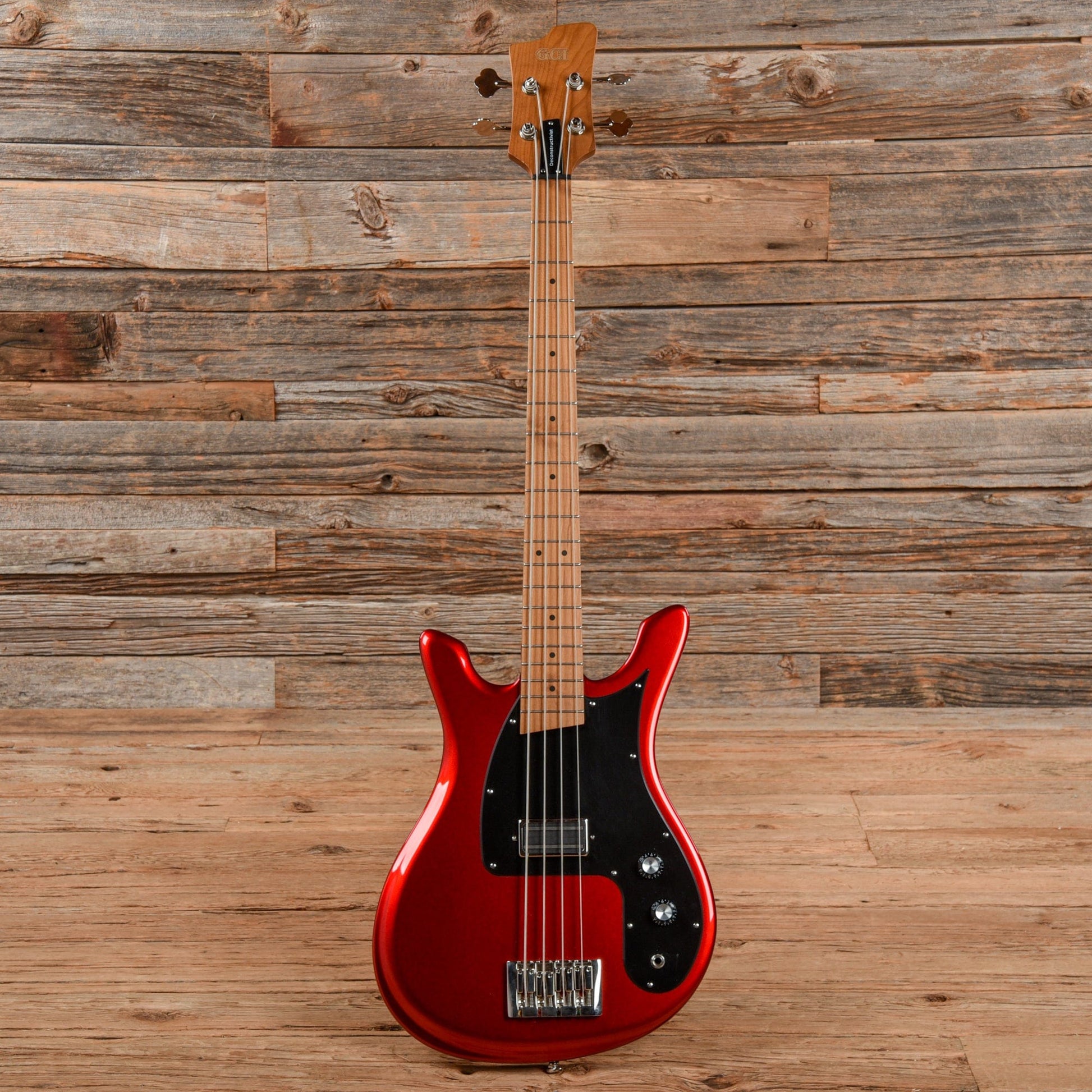 God City Instruments Deconstructivist Bass Red Bass Guitars / 4-String