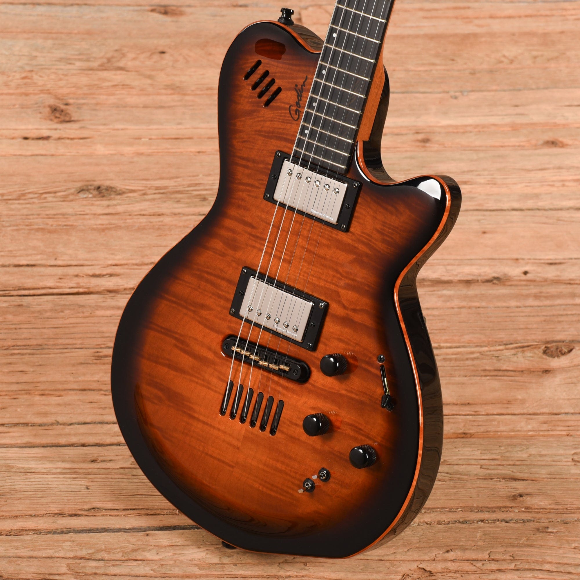 Godin LGXSA Cognac Burst 2014 Chicago Music Exchange