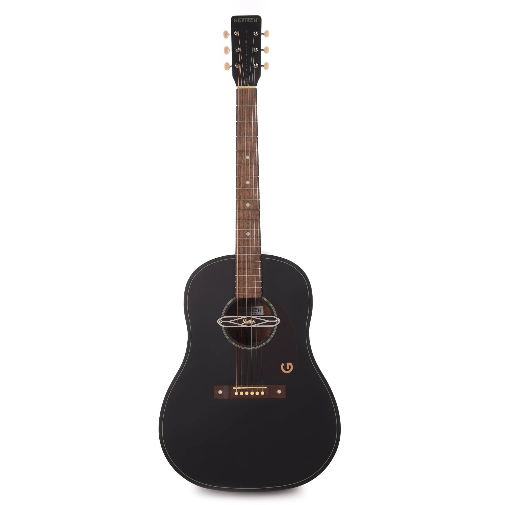 Gretsch Deltoluxe Dreadnought Acoustic Guitar Black Top Acoustic Guitars / Dreadnought