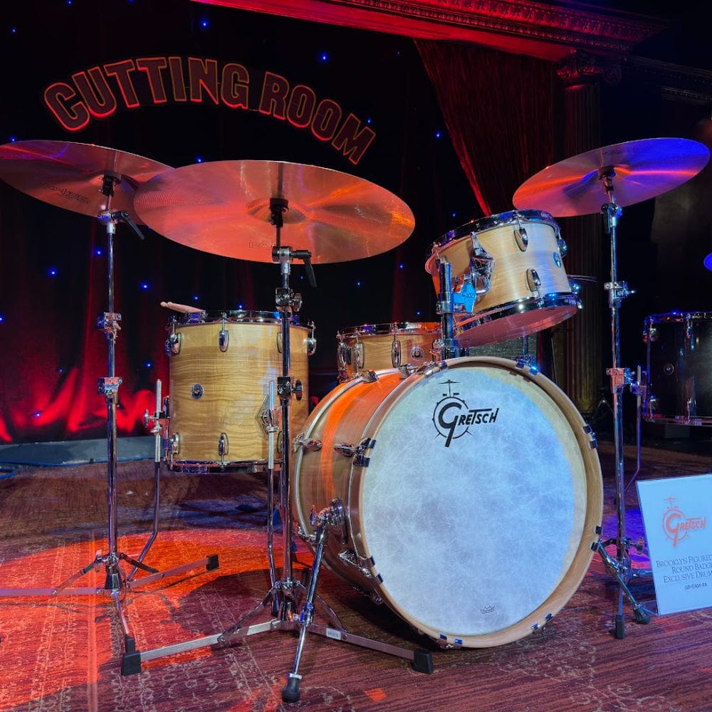 Gretsch Brooklyn 12/14/20/5.5x14 4pc. Drum Kit Exotic Figured Ash Satin Lacquer Limited Edition Drums and Percussion / Acoustic Drums / Full Acoustic Kits