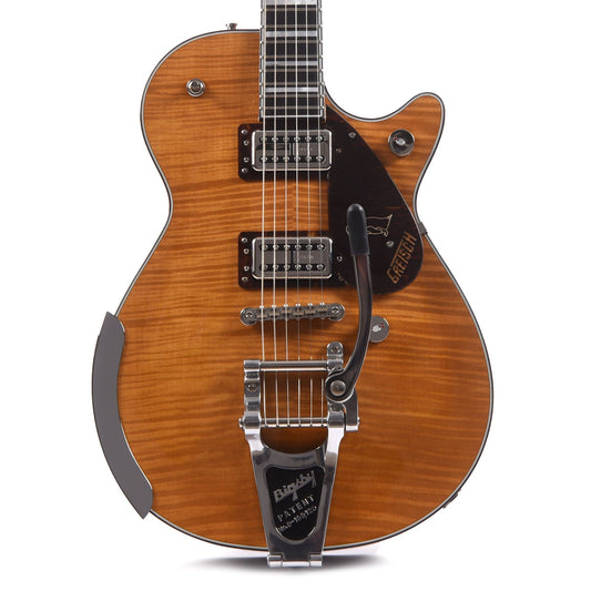 Gretsch G6134TFM-NH Nigel Hendroff Signature Penguin Amber Flame Electric Guitars / Solid Body