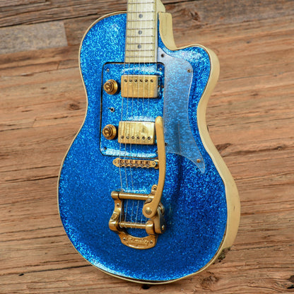 Hagstrom P46 (modified electronics) Blue Sparkle Electric Guitars / Semi-Hollow