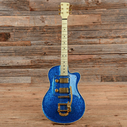 Hagstrom P46 (modified electronics) Blue Sparkle Electric Guitars / Semi-Hollow