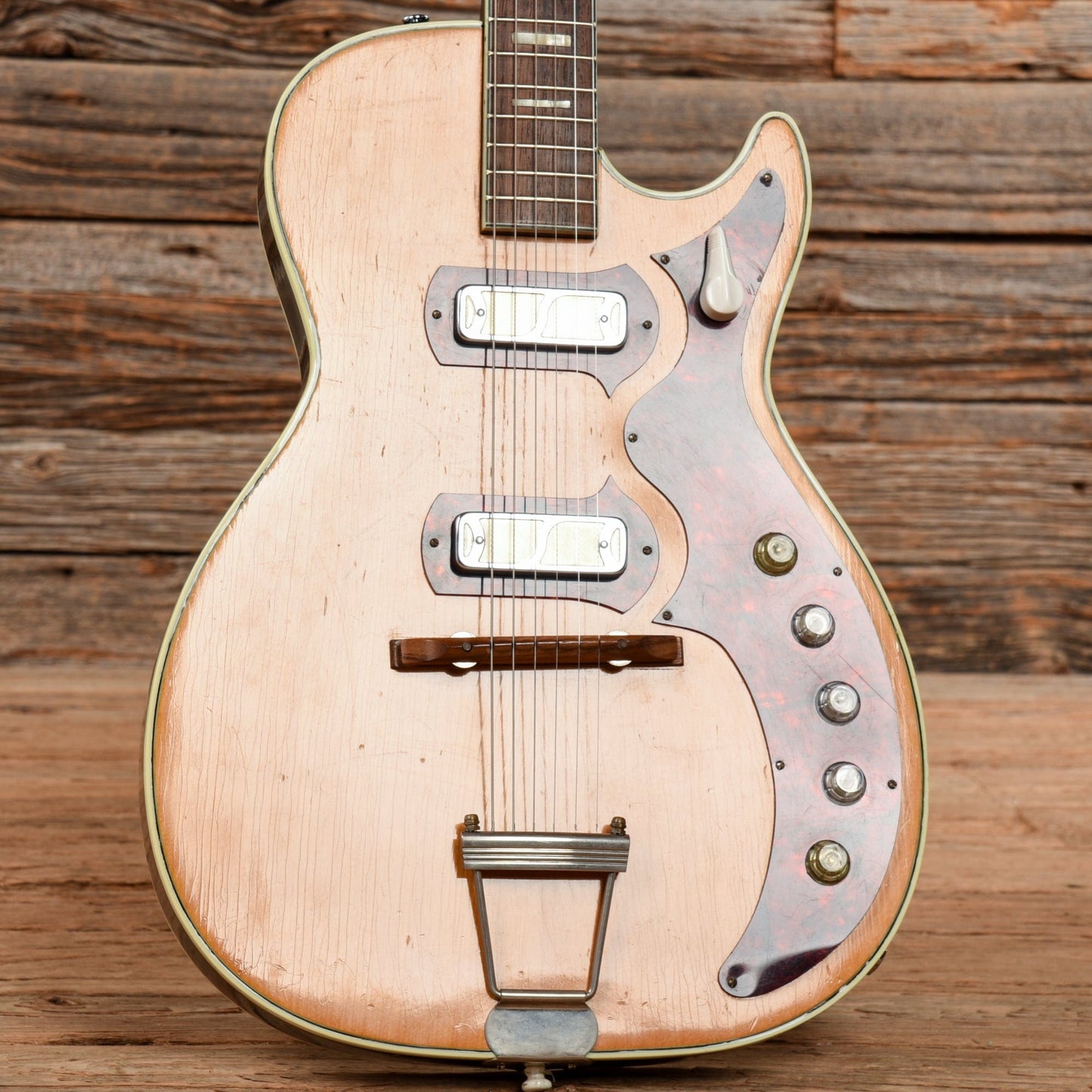 Harmony Stratotone Jupiter Natural 1958 Electric Guitars / Hollow Body