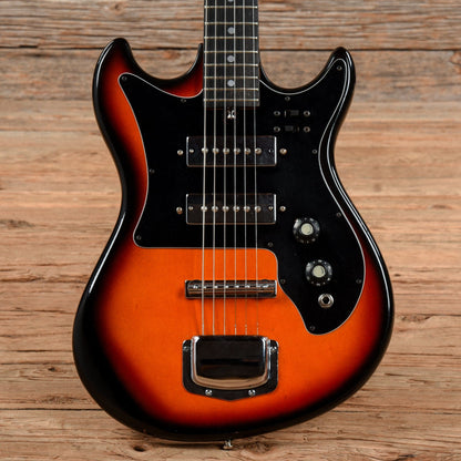 Harmony 2 Pickup Electric Sunburst 1960s Electric Guitars / Solid Body