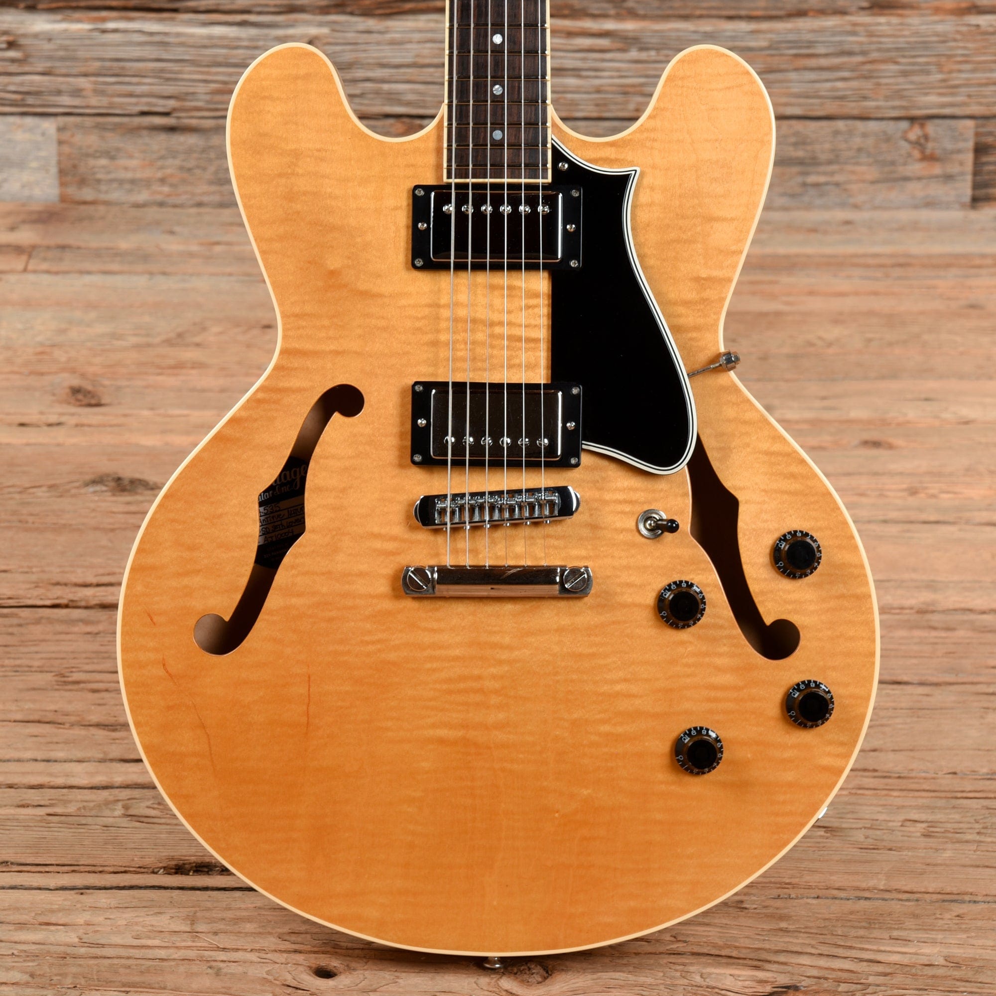 Heritage H-535 Standard Natural Electric Guitars / Semi-Hollow