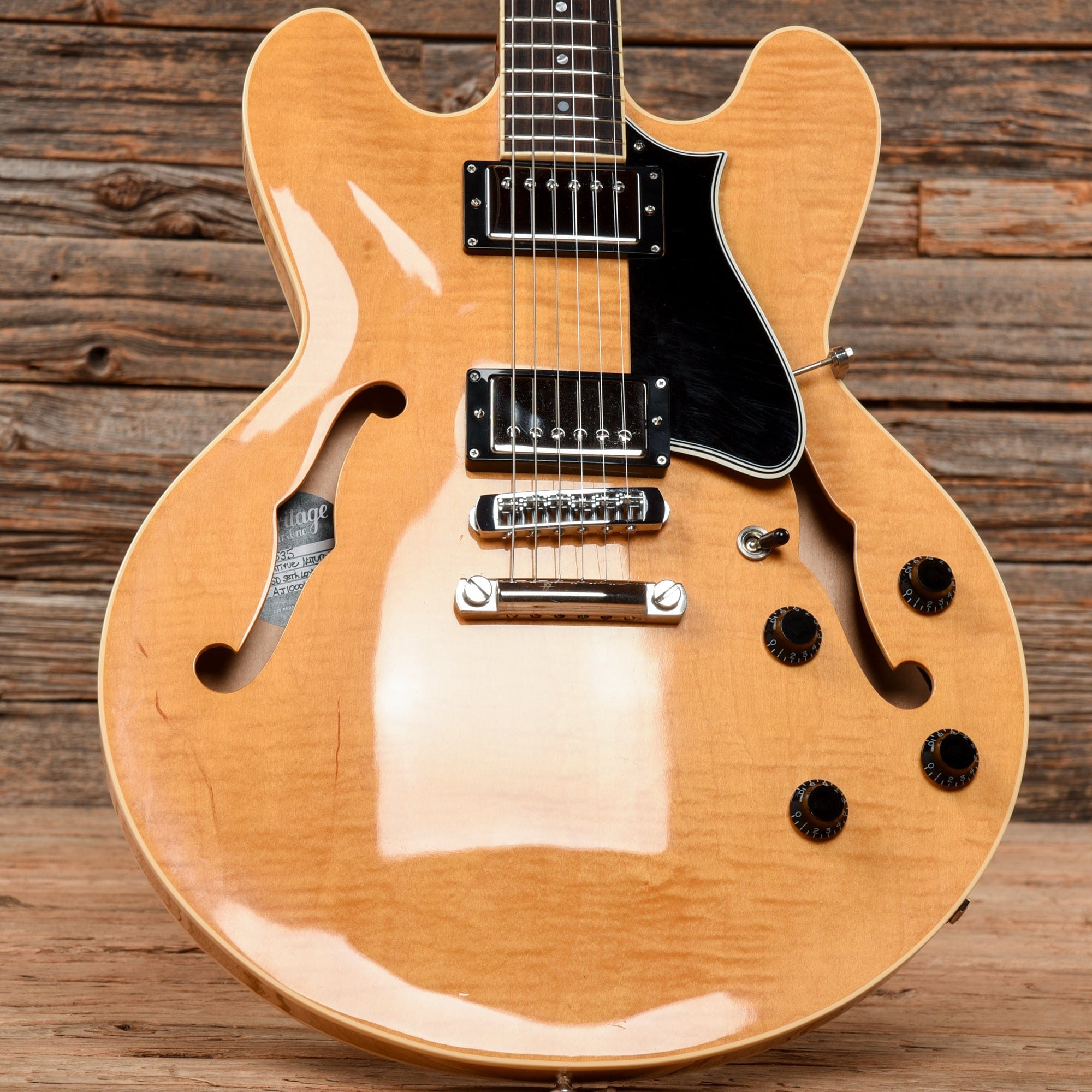 Heritage H-535 Standard Natural Electric Guitars / Semi-Hollow