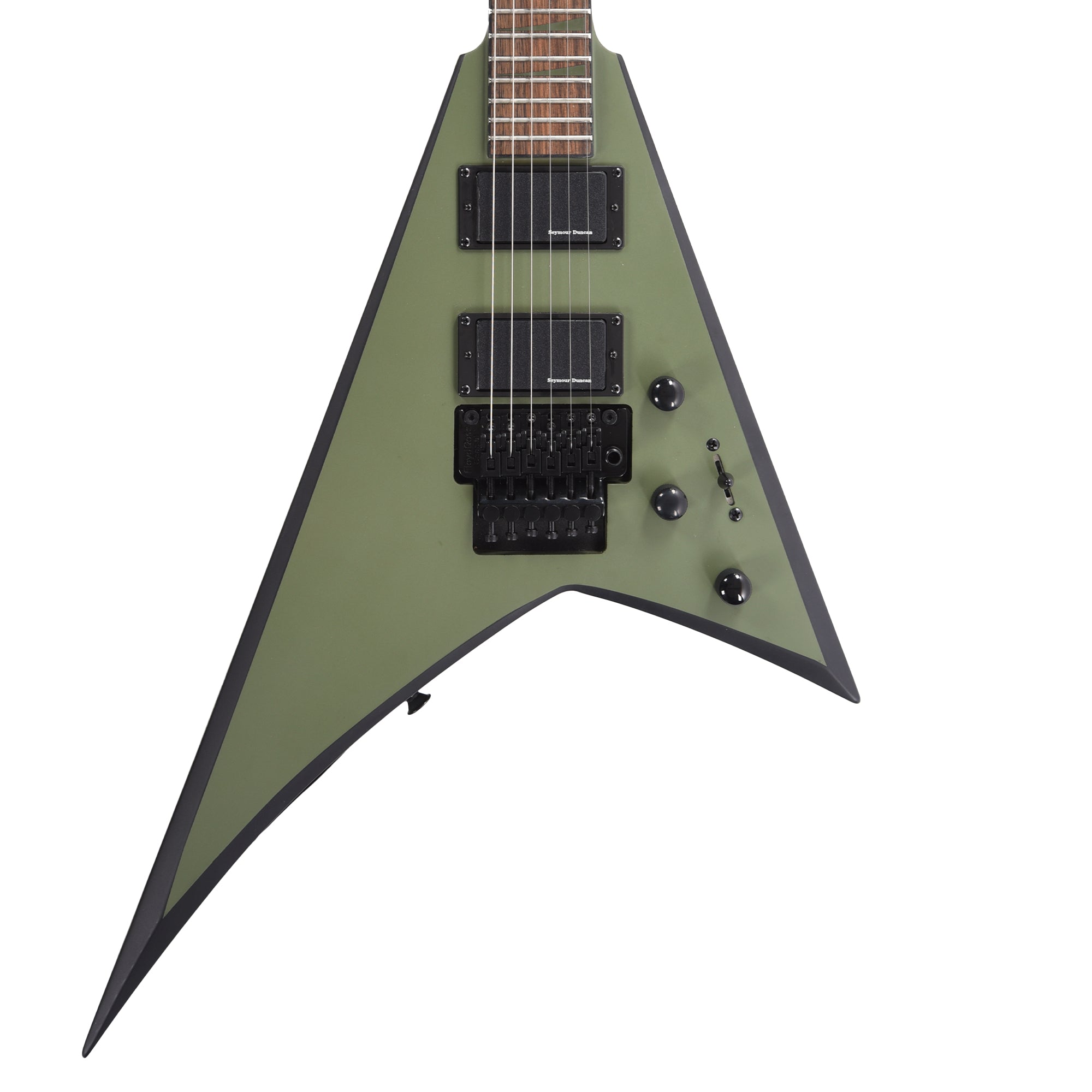 Jackson X Series Rhoads RRX24 Matte Army Drab with Black Bevels