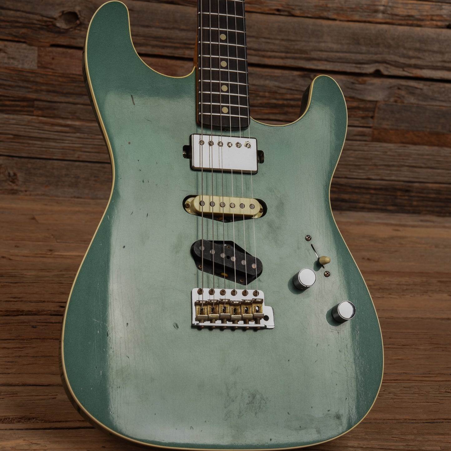 Fender Custom Shop GC Stratocaster HST Journeyman Relic Sherwood Green Metallic 2021