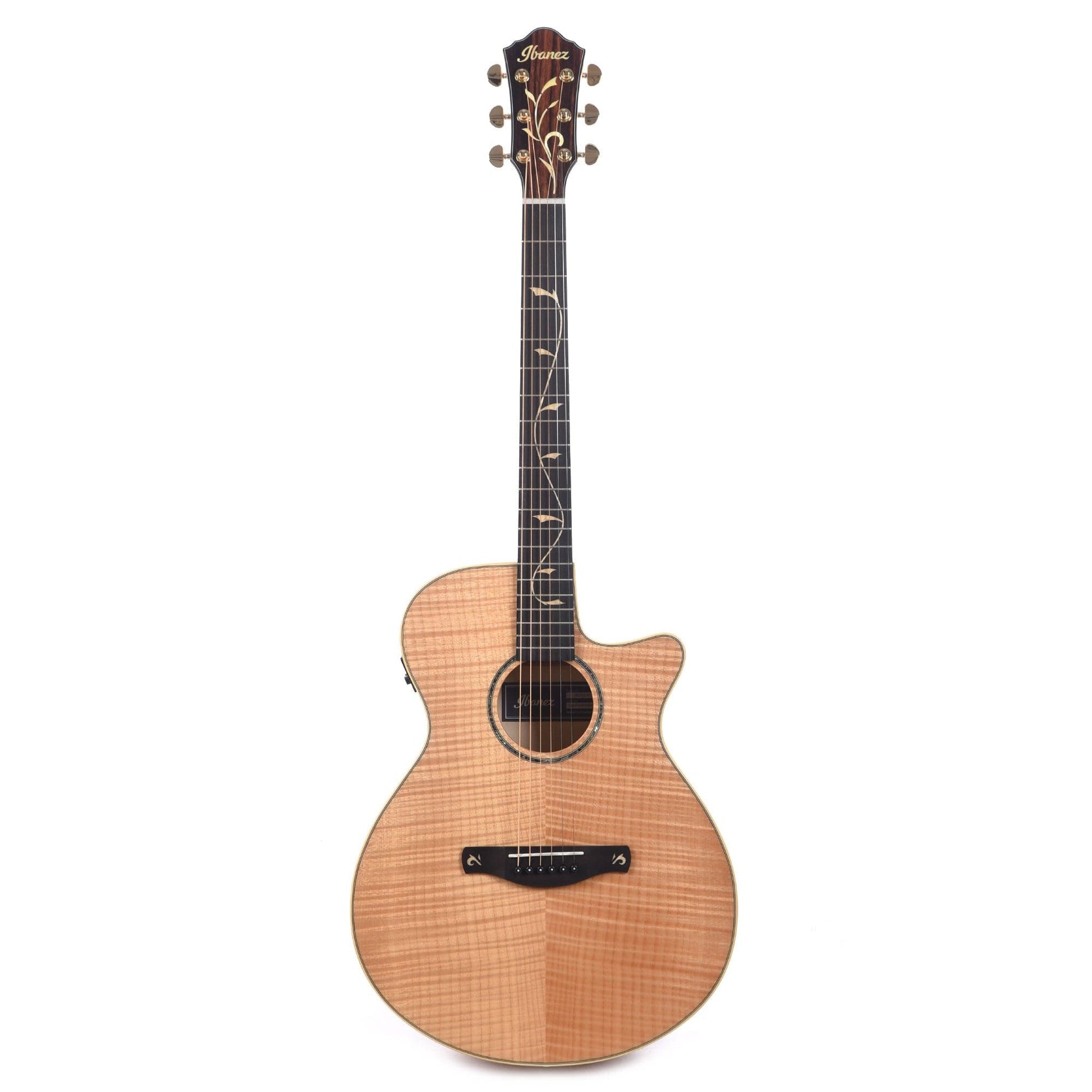 Ibanez AEG750 AEG Acoustic-Electric Flamed Maple Natural Acoustic Guitars / Built-in Electronics