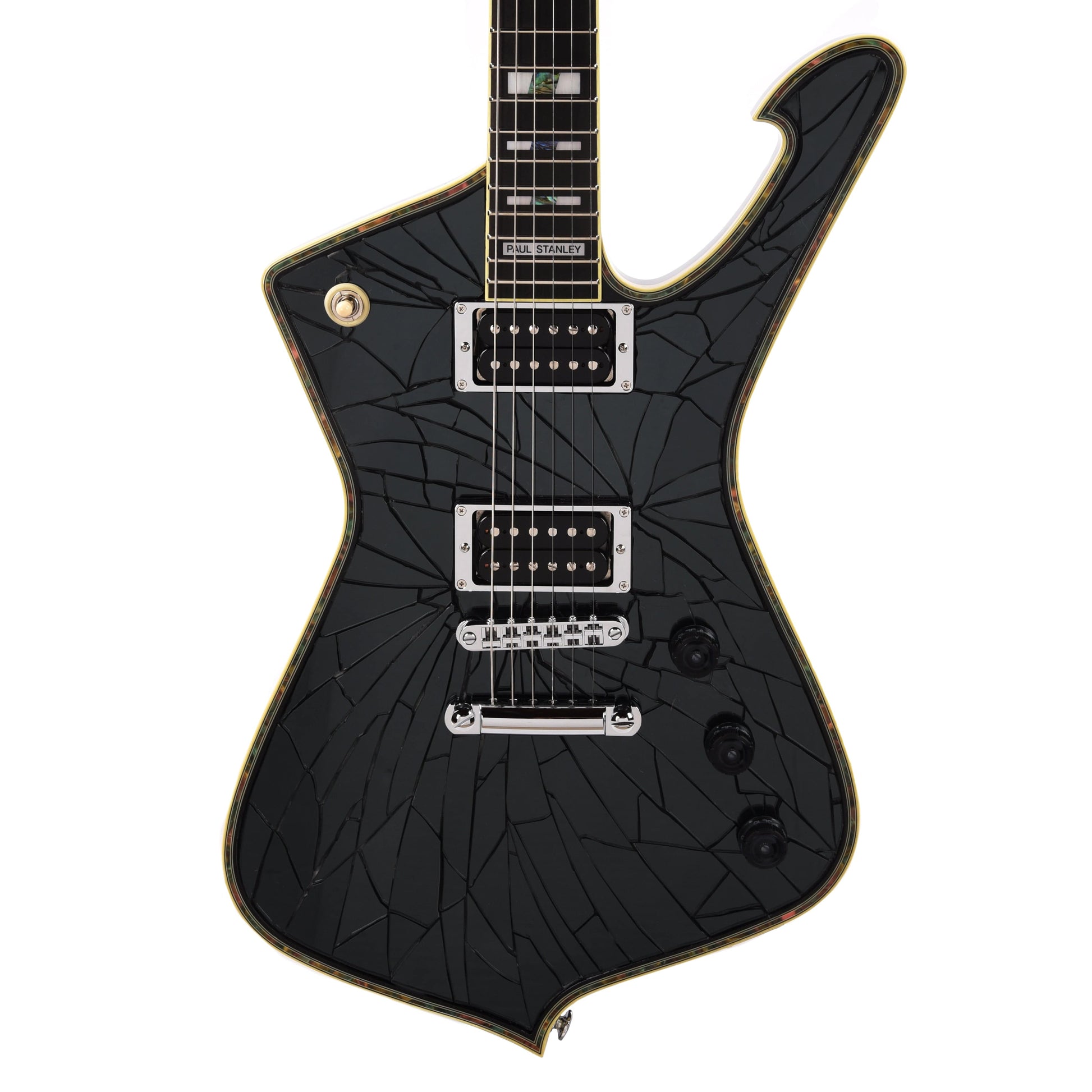 Ibanez PS3CM Paul Stanley Signature Model w/Black "Cracked Mirror" Top Electric Guitars / Solid Body