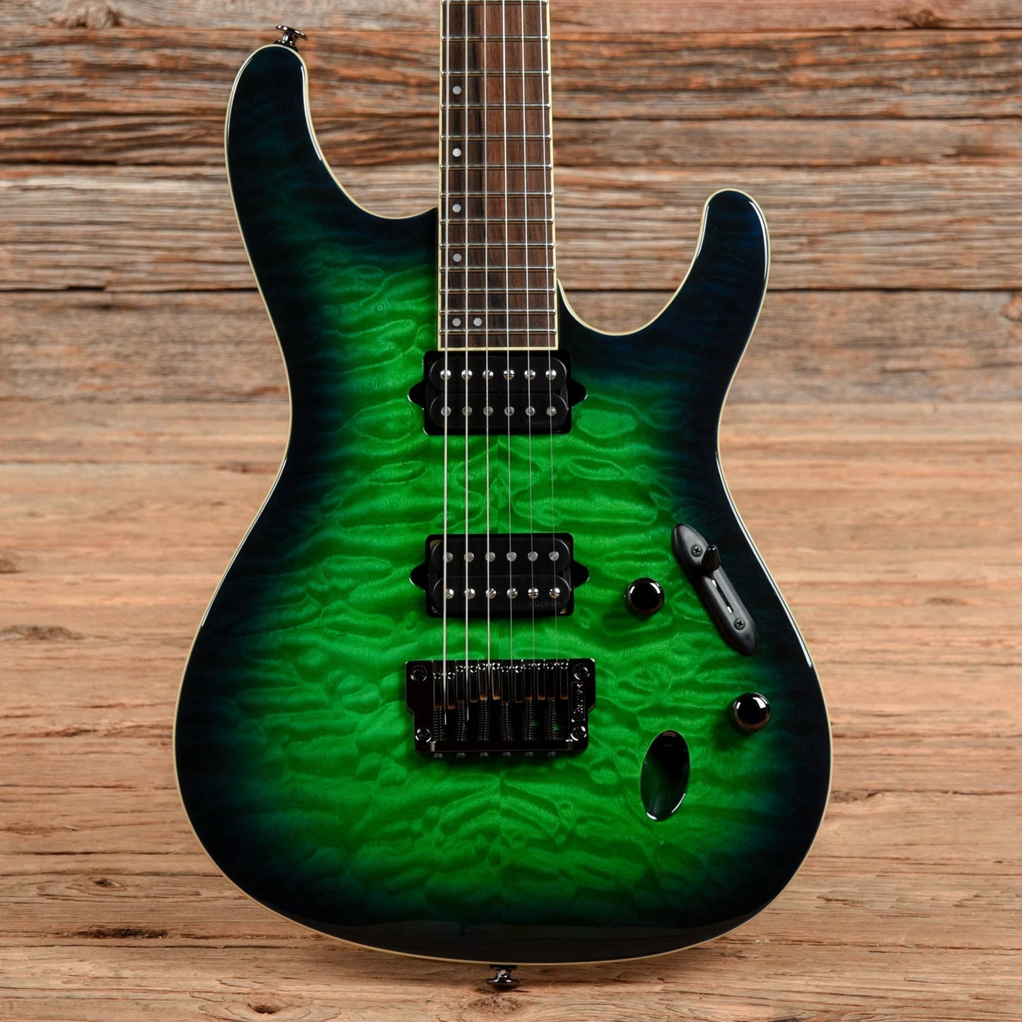 Ibanez S6521Q Prestige Emerald Burst 2022 Electric Guitars / Solid Body