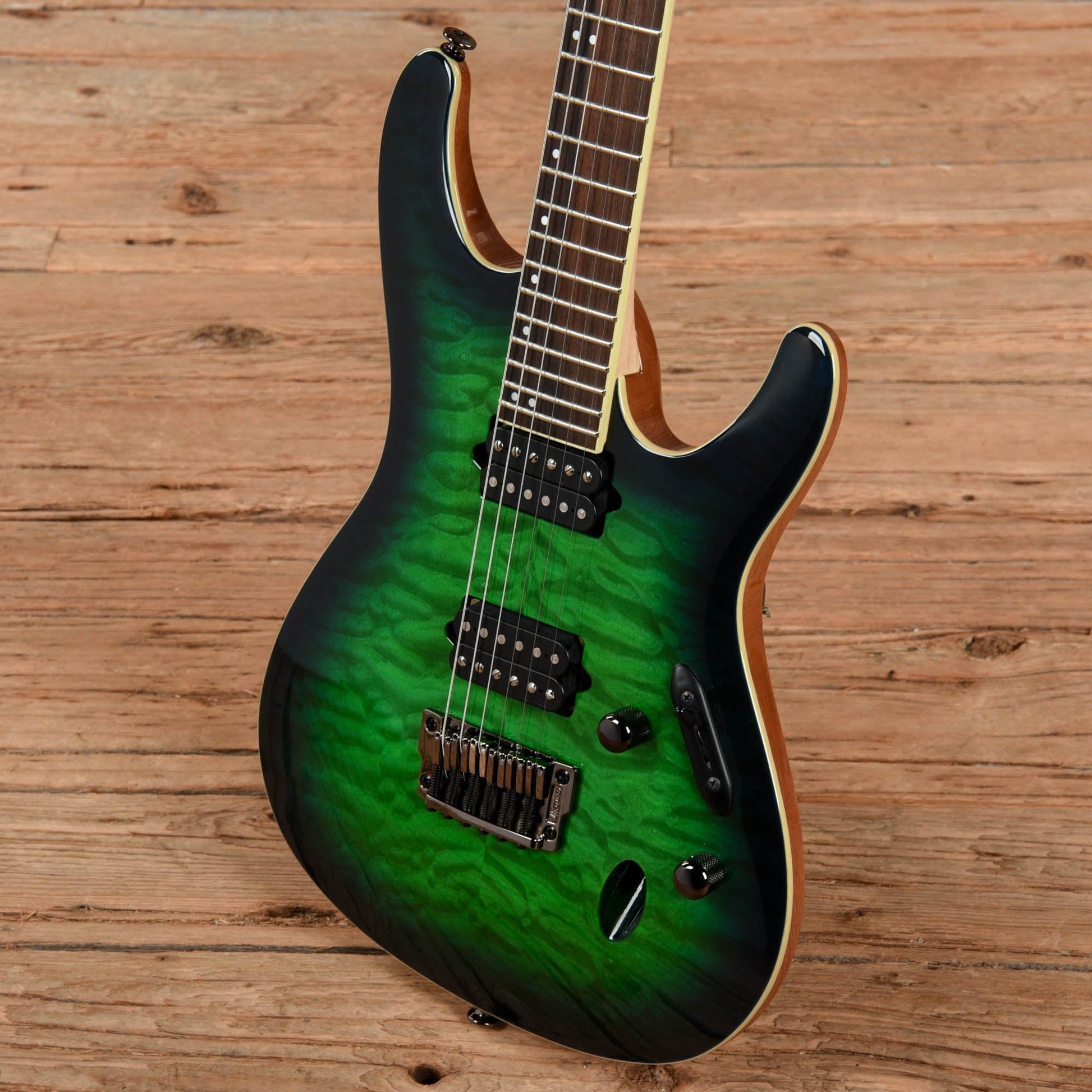 Ibanez S6521Q Prestige Emerald Burst 2022 Electric Guitars / Solid Body