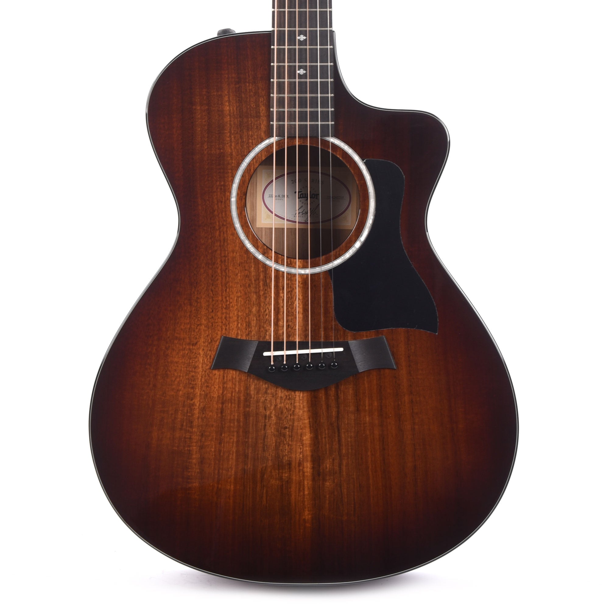 Taylor 222ce-K DLX Grand Concert Koa Shaded Edgeburst