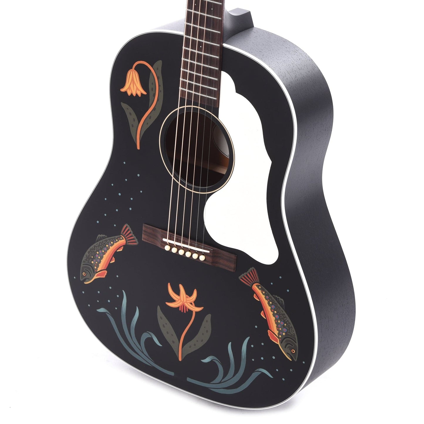 Iris Limited Edition DF Dreadnought Black Hand Painted by Sarah Ryan Acoustic Guitars / Dreadnought