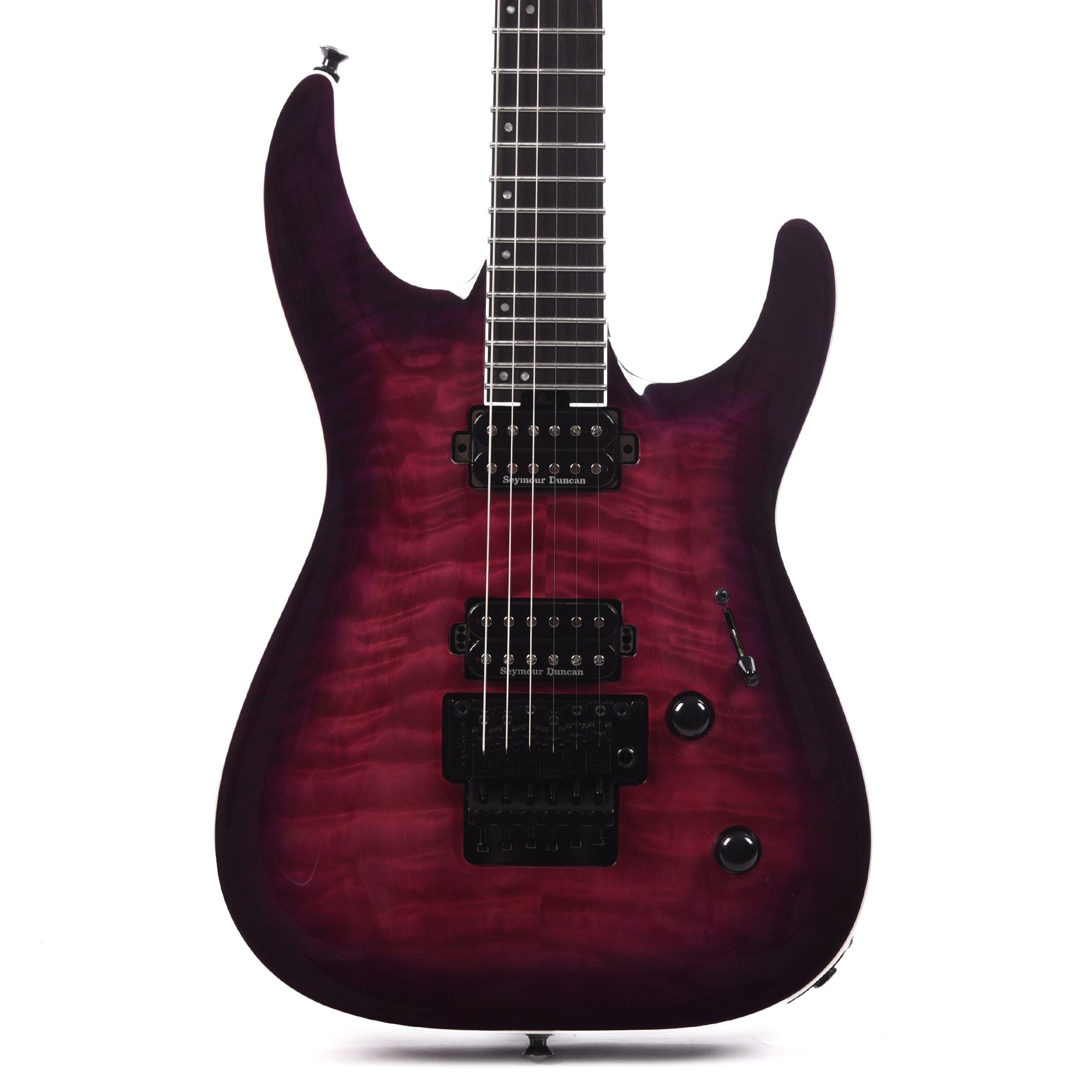 Jackson Pro Plus Series Dinky DKAQ Transparent Purple Burst Electric Guitars / Solid Body